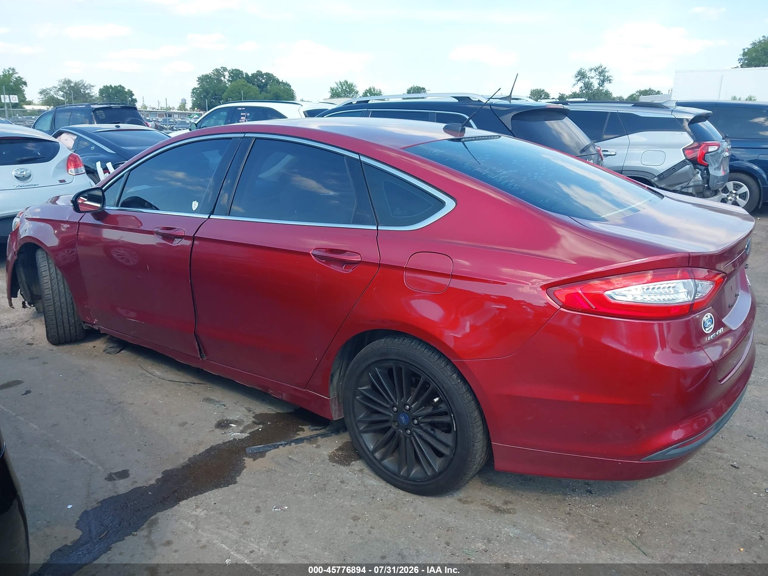 2014 Ford Fusion Se Красный vin: 3FA6P0HD0ER167470