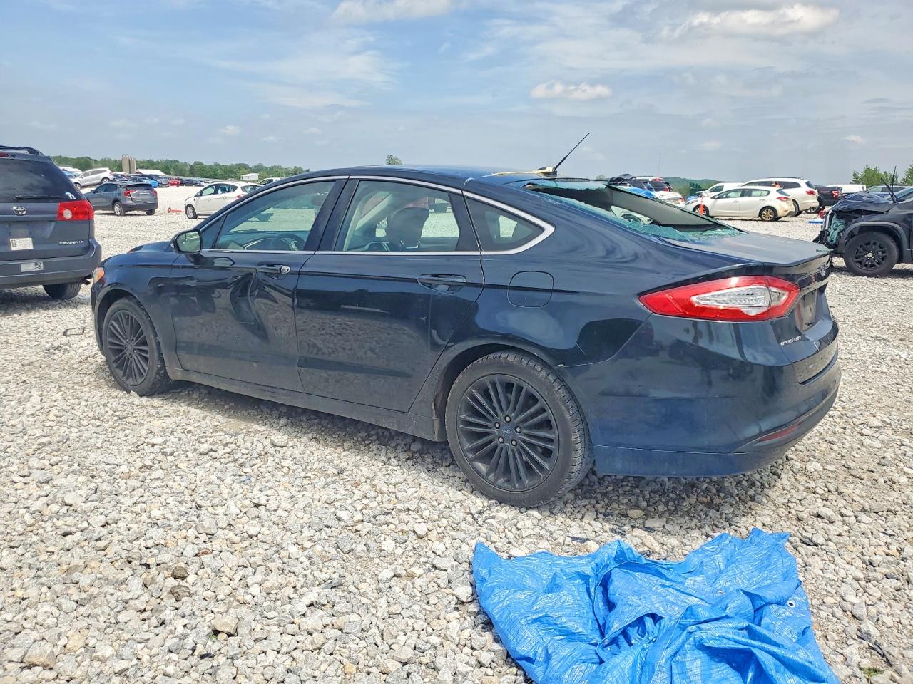 2014 Ford Fusion Se Black vin: 3FA6P0HD0ER175052