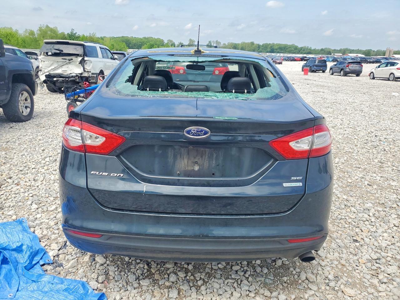 2014 Ford Fusion Se Black vin: 3FA6P0HD0ER175052