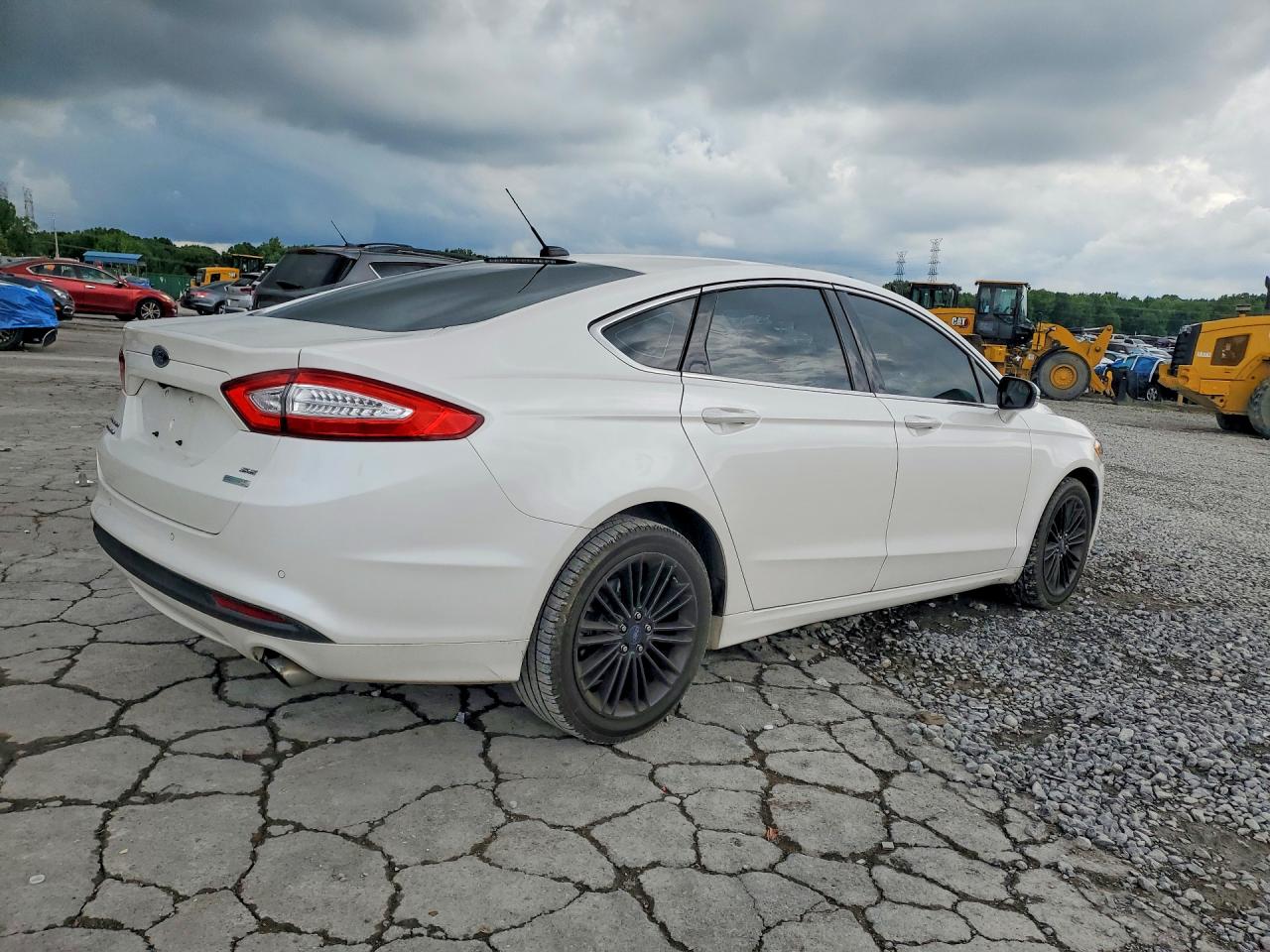 2014 Ford Fusion Se White vin: 3FA6P0HD0ER182227
