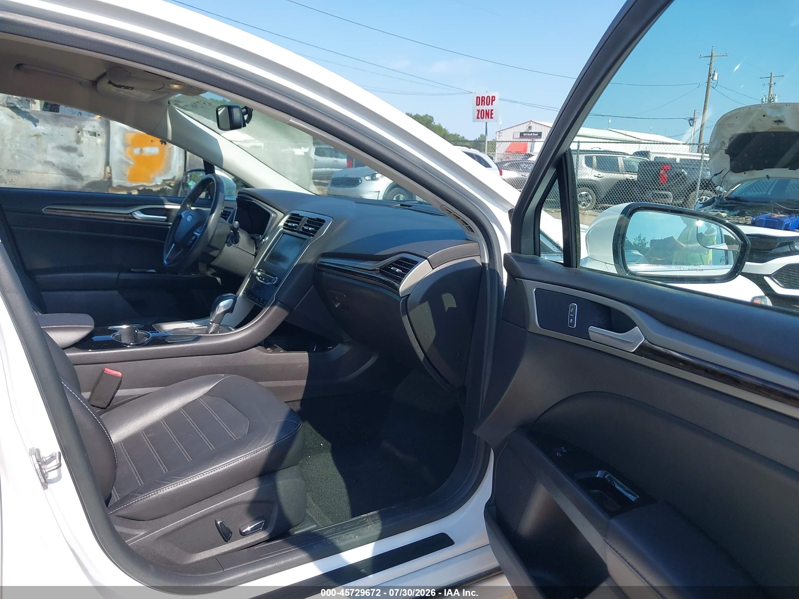 2014 Ford Fusion Se White vin: 3FA6P0HD0ER183586