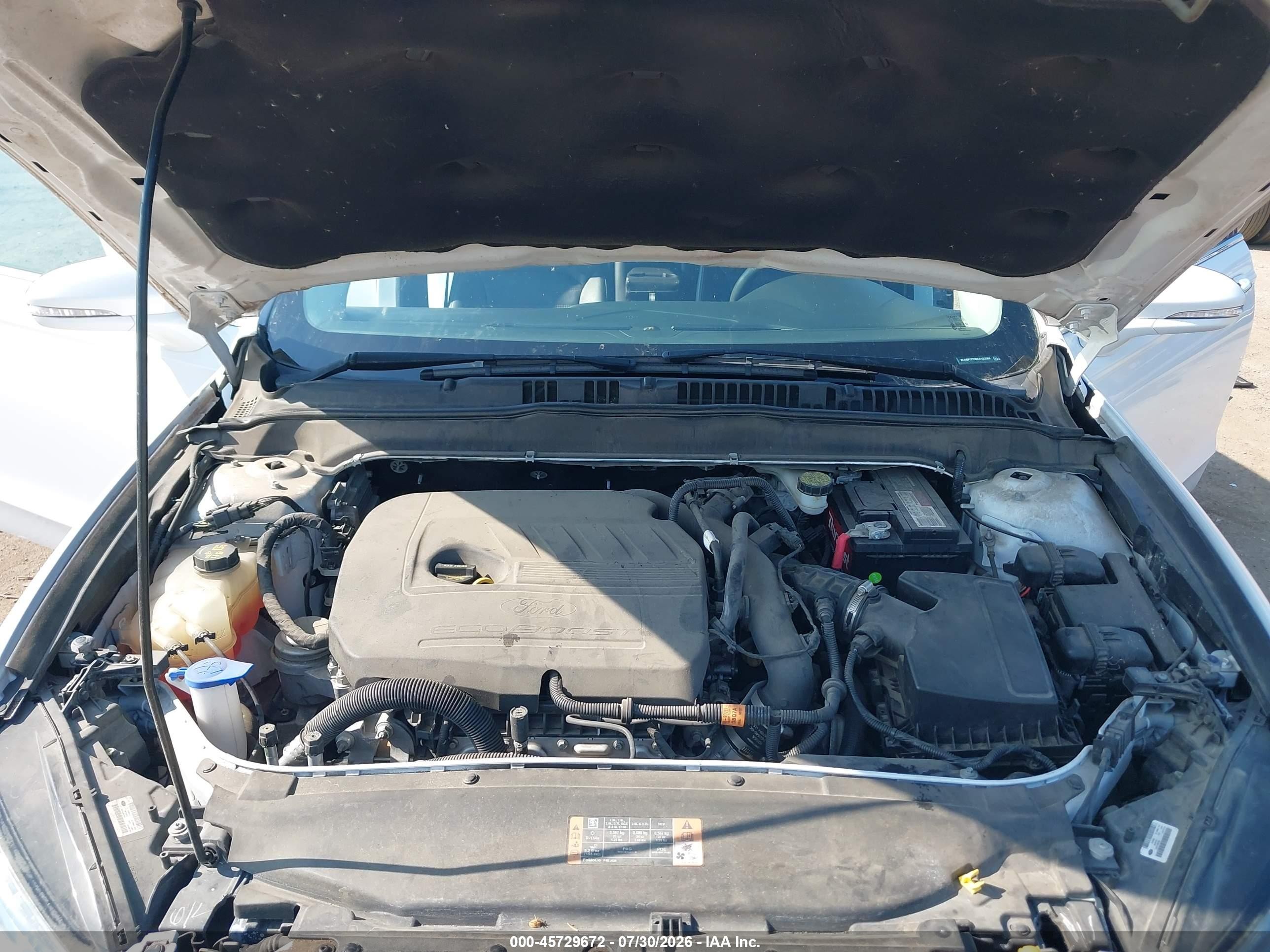 2014 Ford Fusion Se White vin: 3FA6P0HD0ER183586