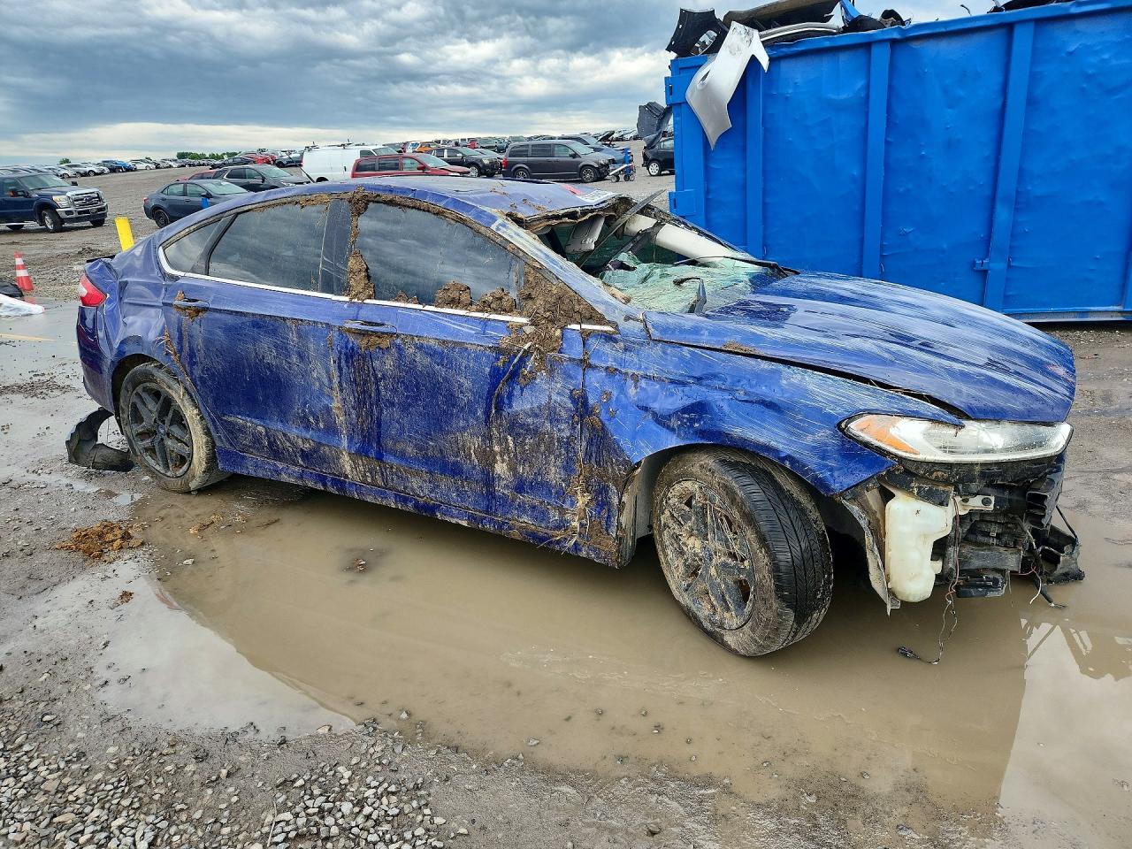 2014 Ford Fusion Se Blue vin: 3FA6P0HD0ER253717