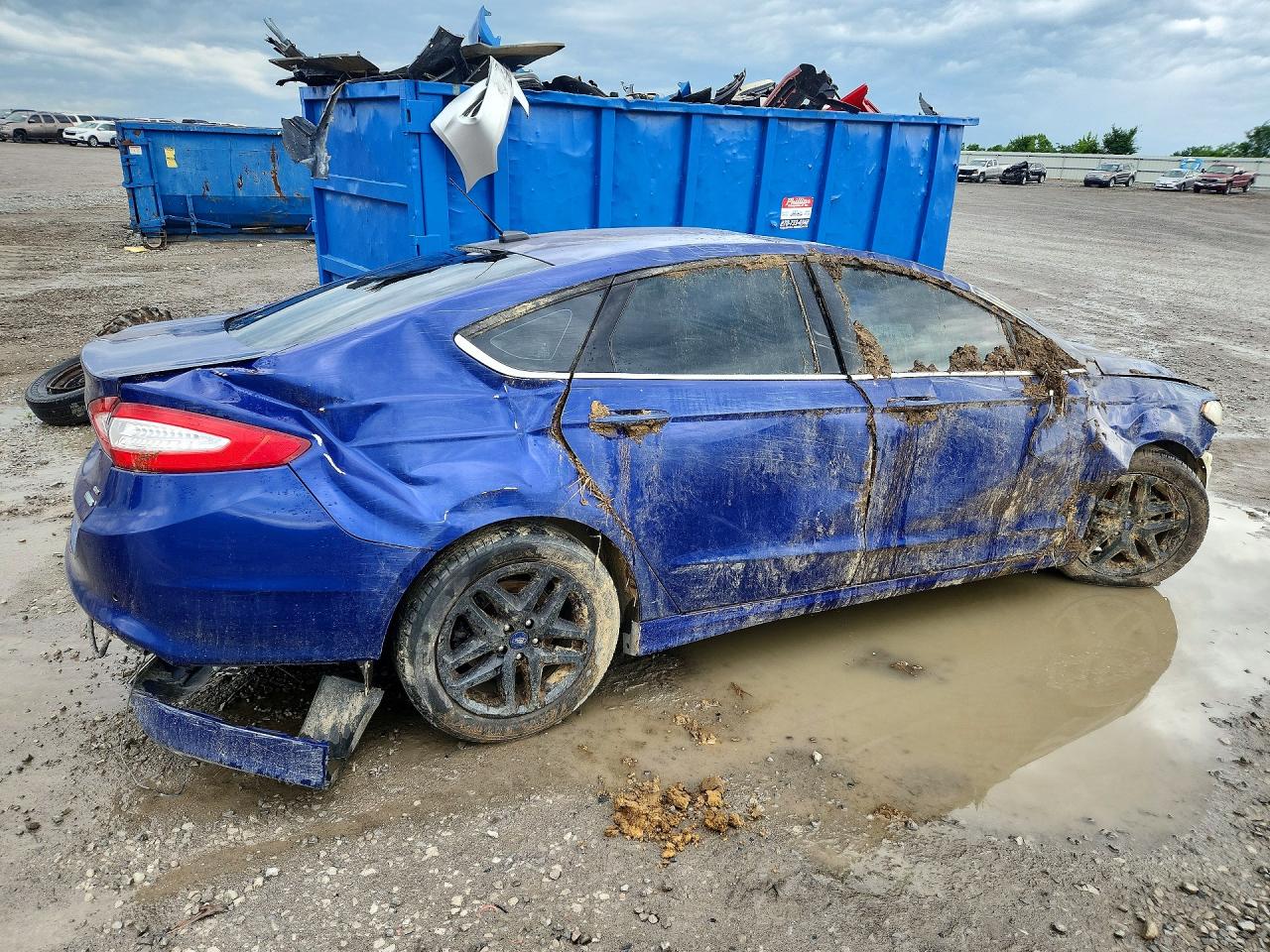 2014 Ford Fusion Se Blue vin: 3FA6P0HD0ER253717