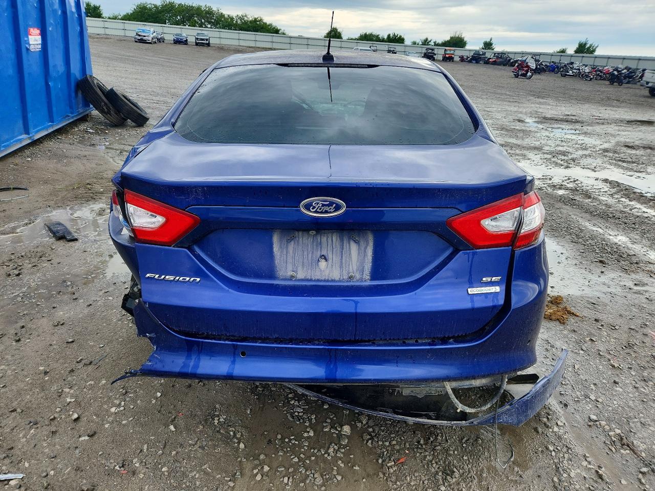 2014 Ford Fusion Se Blue vin: 3FA6P0HD0ER253717