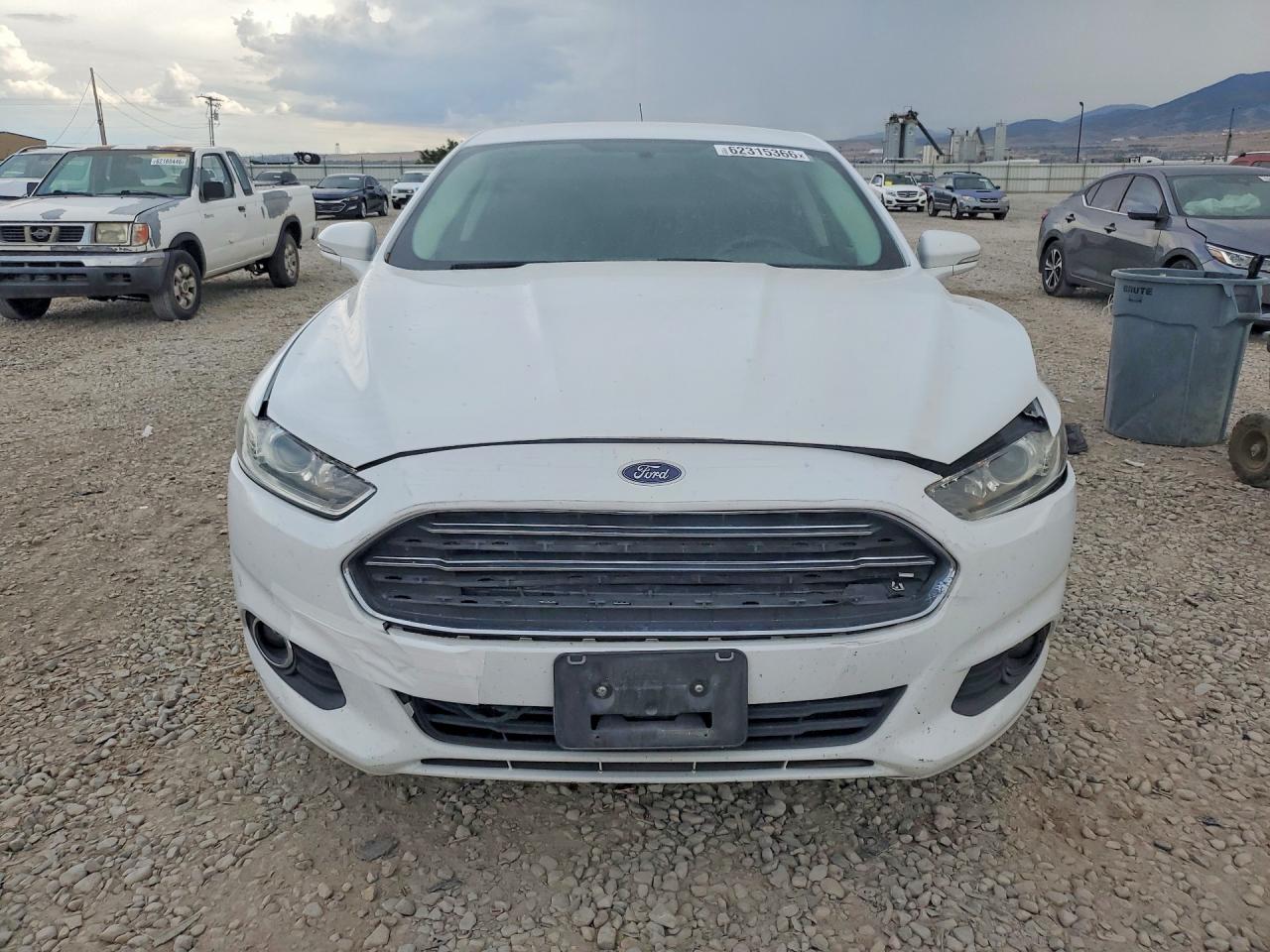 2014 Ford Fusion Se White vin: 3FA6P0HD0ER319635