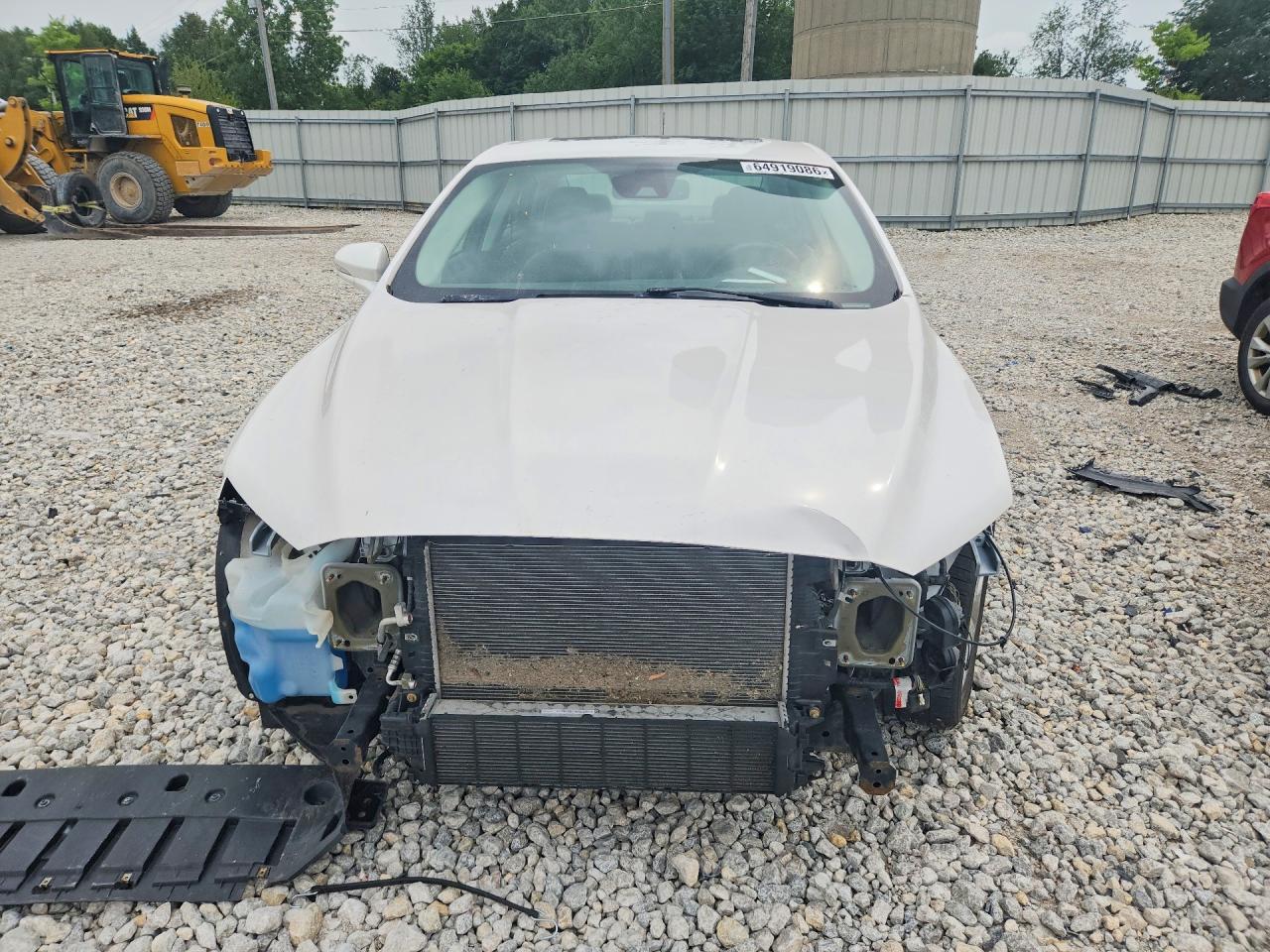 2014 Ford Fusion Se White vin: 3FA6P0HD0ER328402