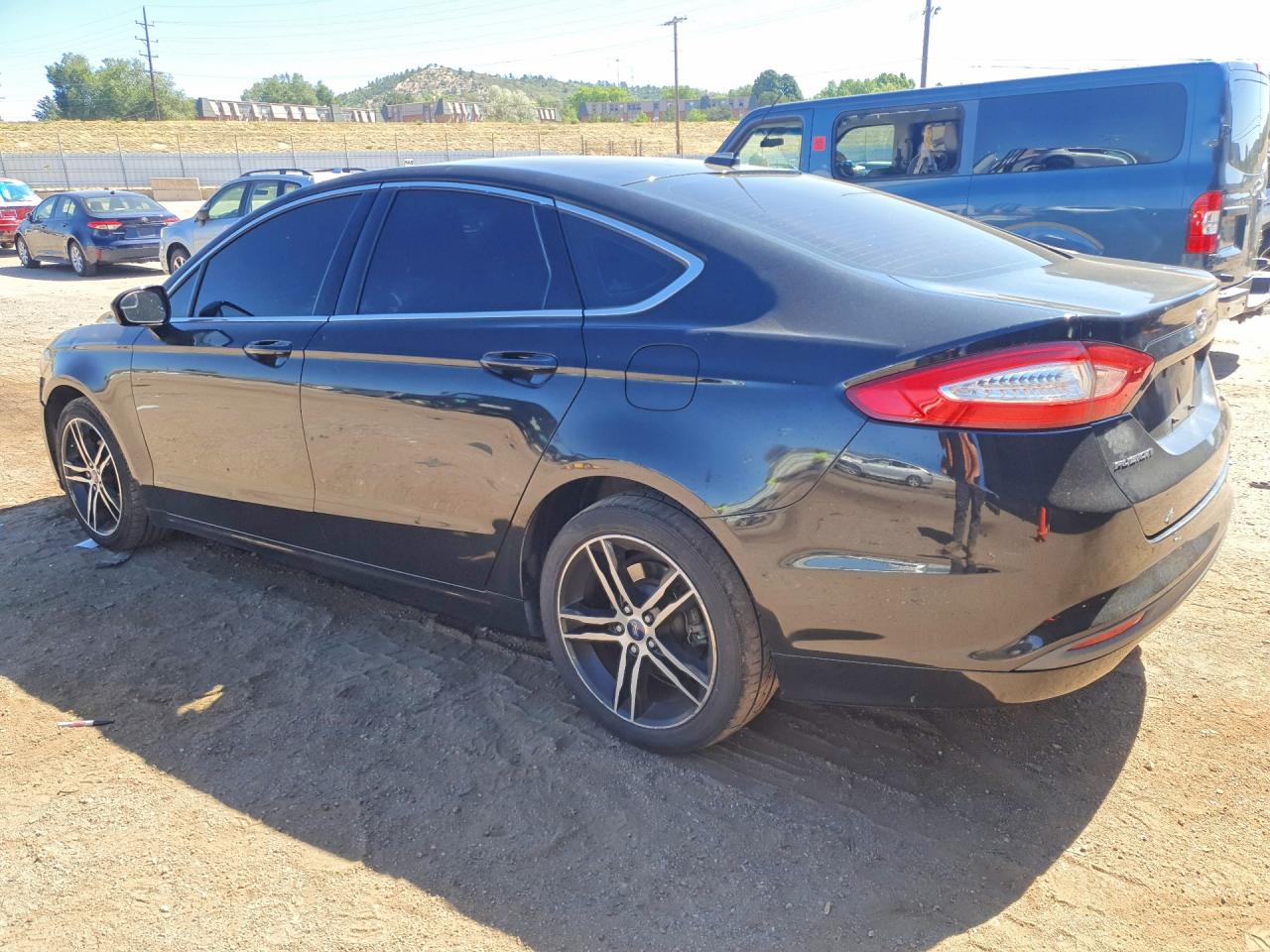 2014 Ford Fusion Se Черный vin: 3FA6P0HD0ER349153