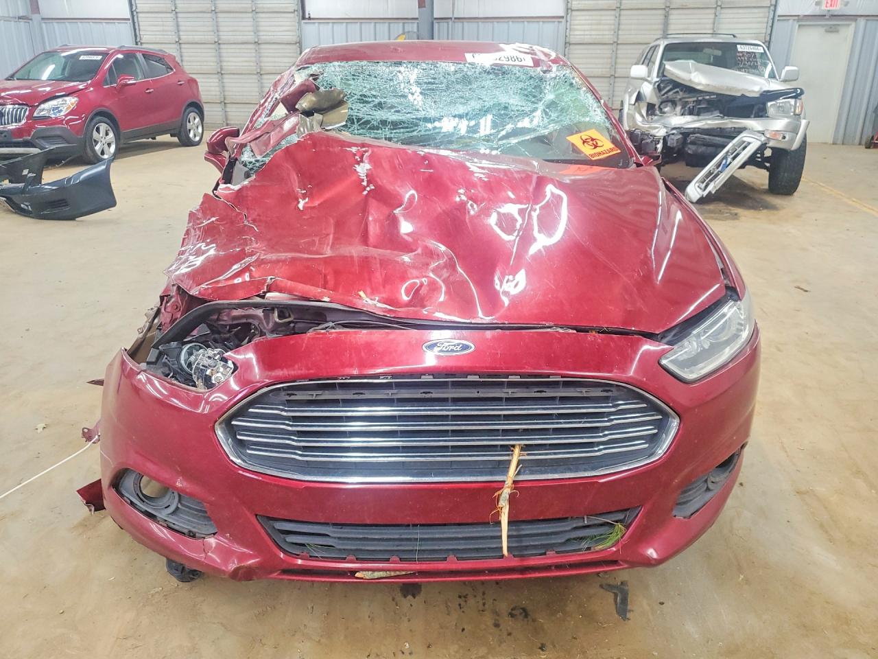 2014 Ford Fusion Se Burgundy vin: 3FA6P0HD0ER372643
