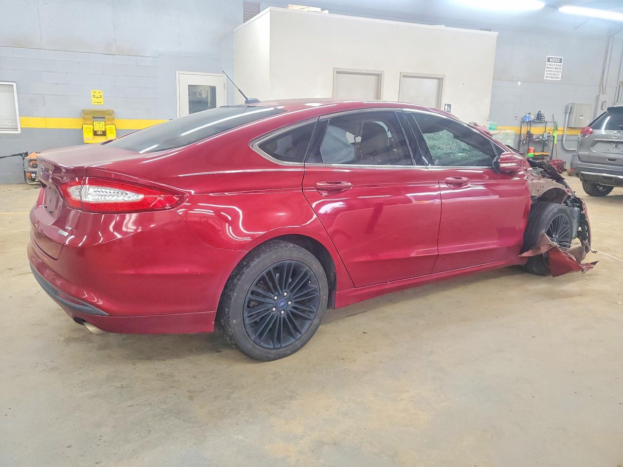 2014 Ford Fusion Se Burgundy vin: 3FA6P0HD0ER372643