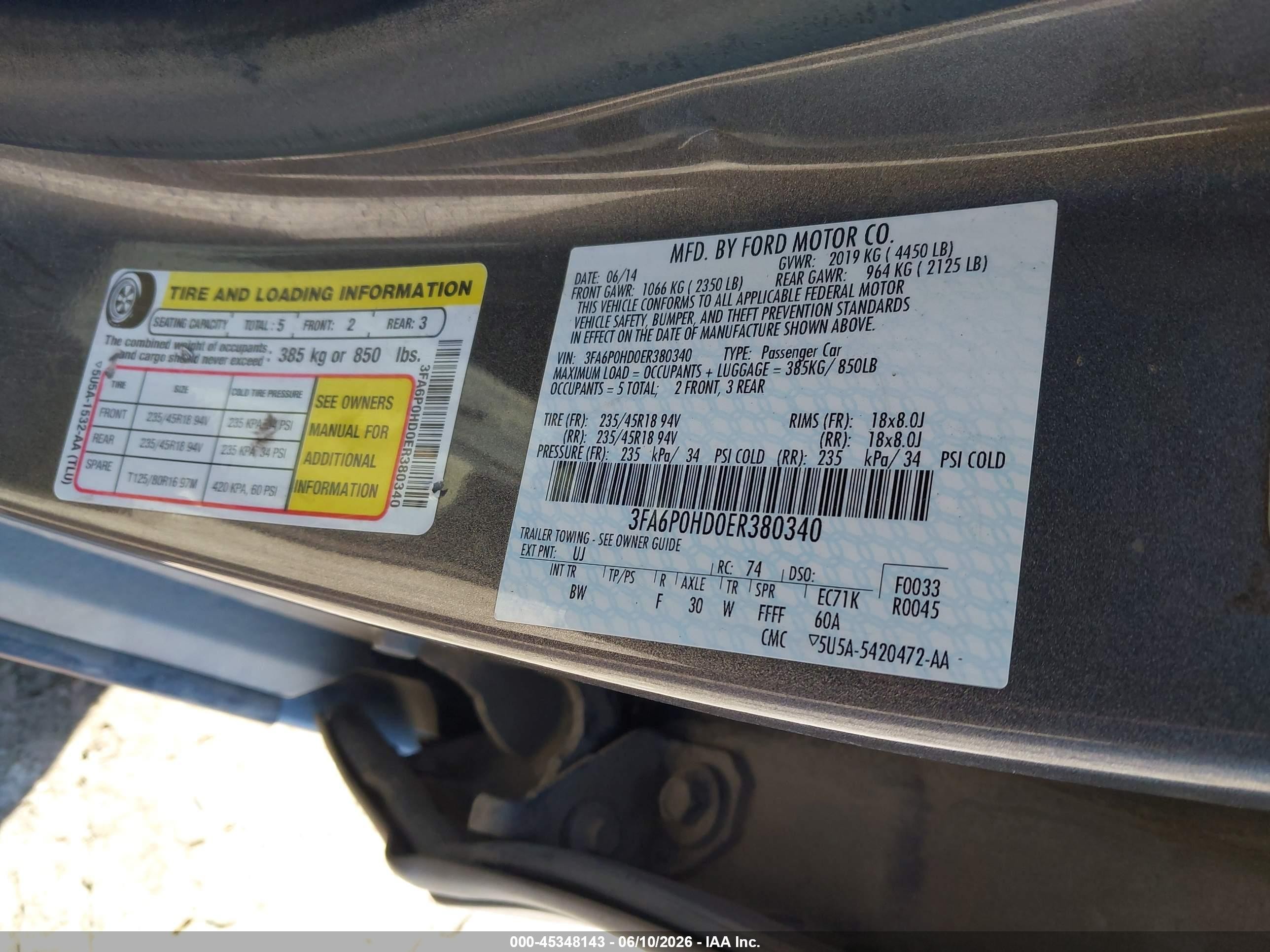 2014 Ford Fusion Se Silver vin: 3FA6P0HD0ER380340
