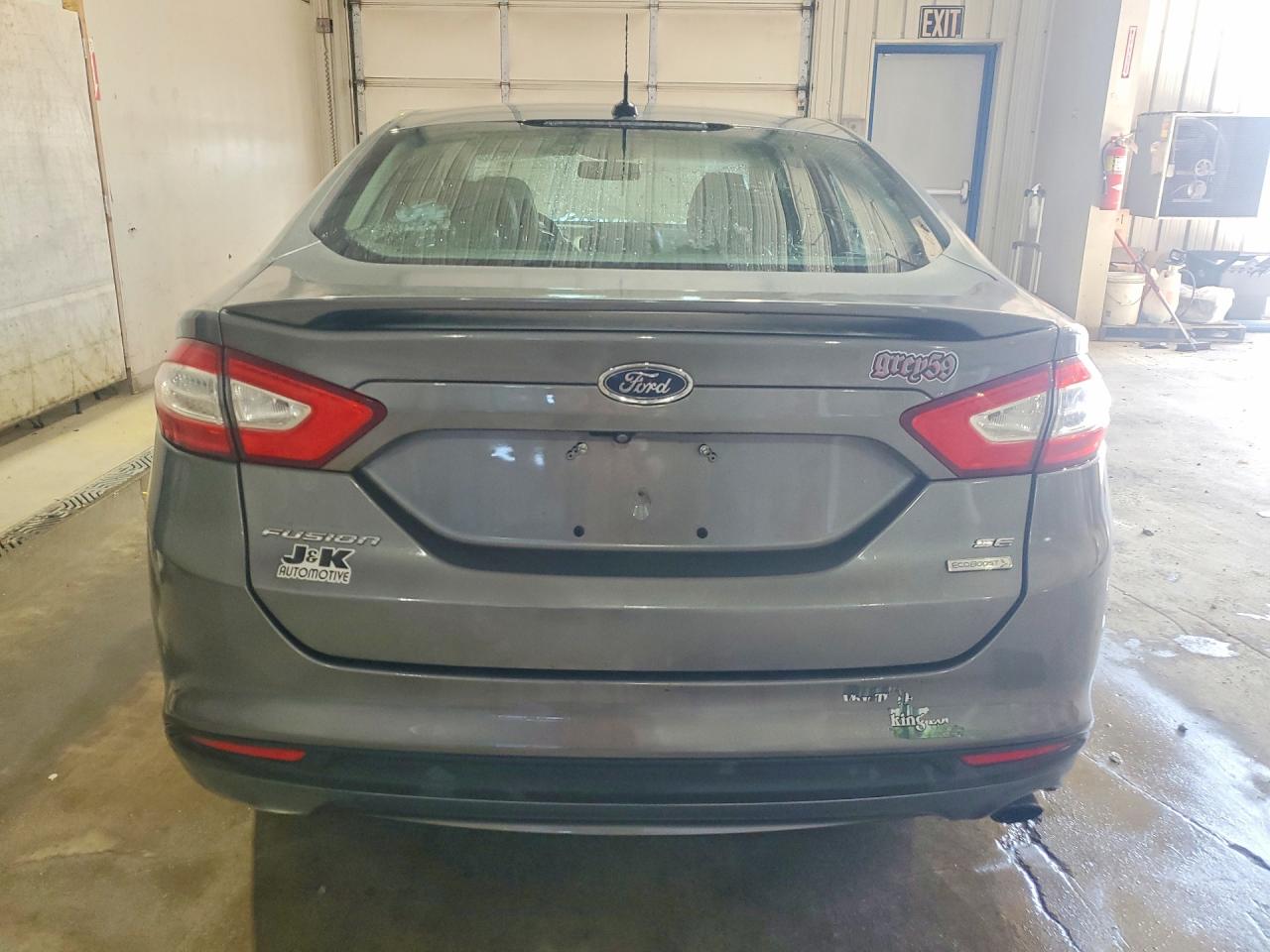 2014 Ford Fusion Se Gray vin: 3FA6P0HD0ER382931