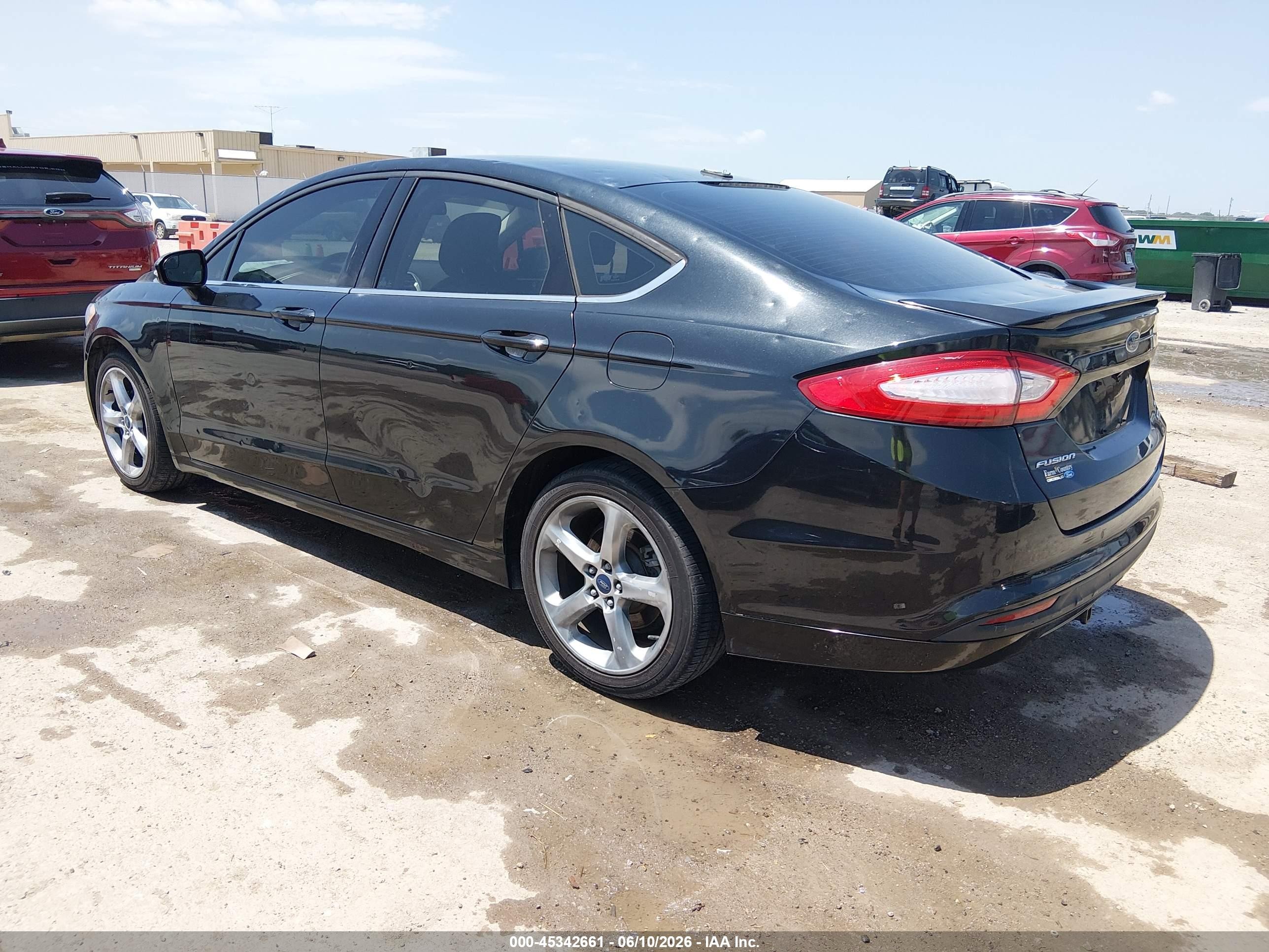 2014 Ford Fusion Se Black vin: 3FA6P0HD0ER392374