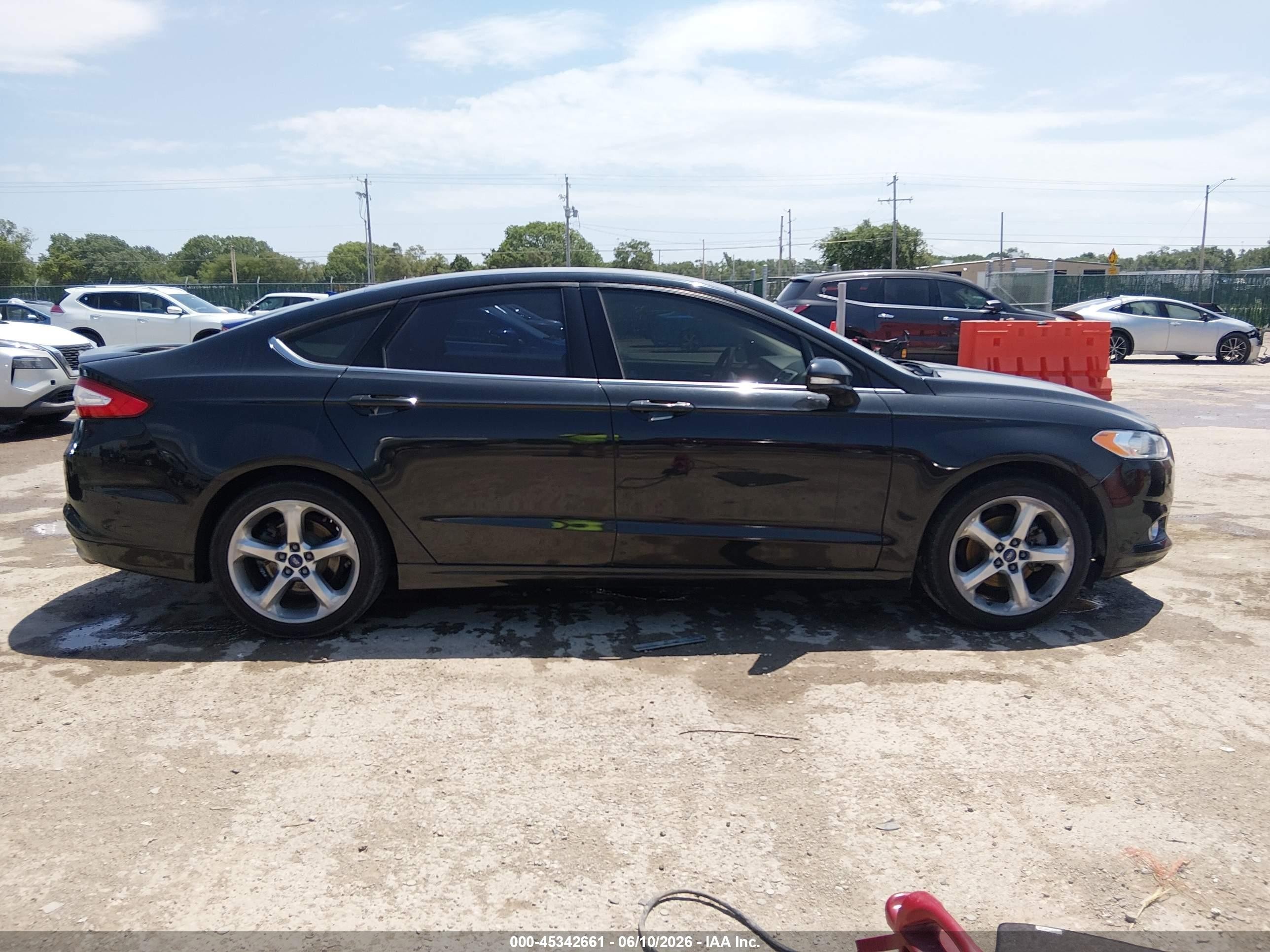 2014 Ford Fusion Se Black vin: 3FA6P0HD0ER392374
