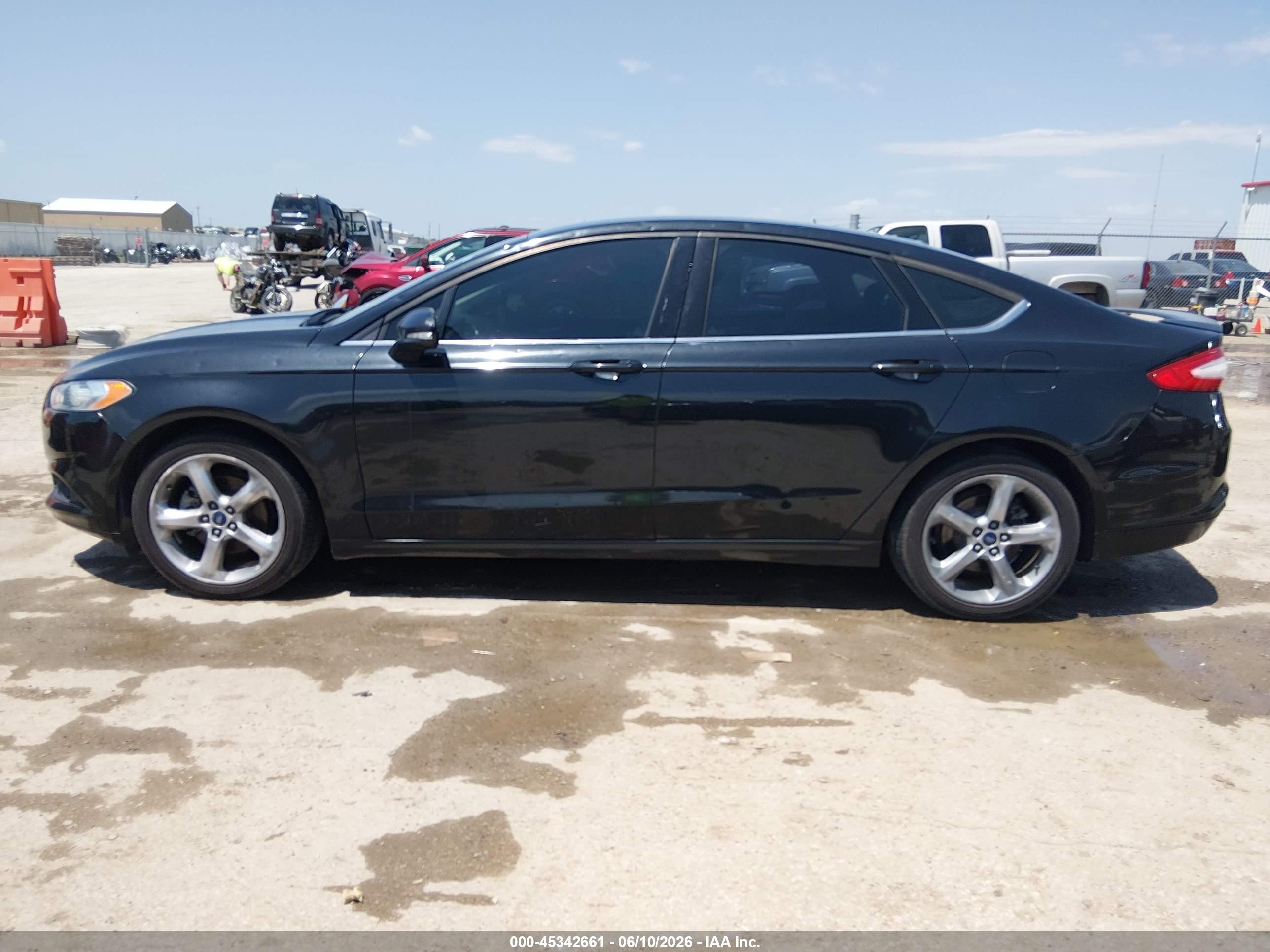 2014 Ford Fusion Se Black vin: 3FA6P0HD0ER392374