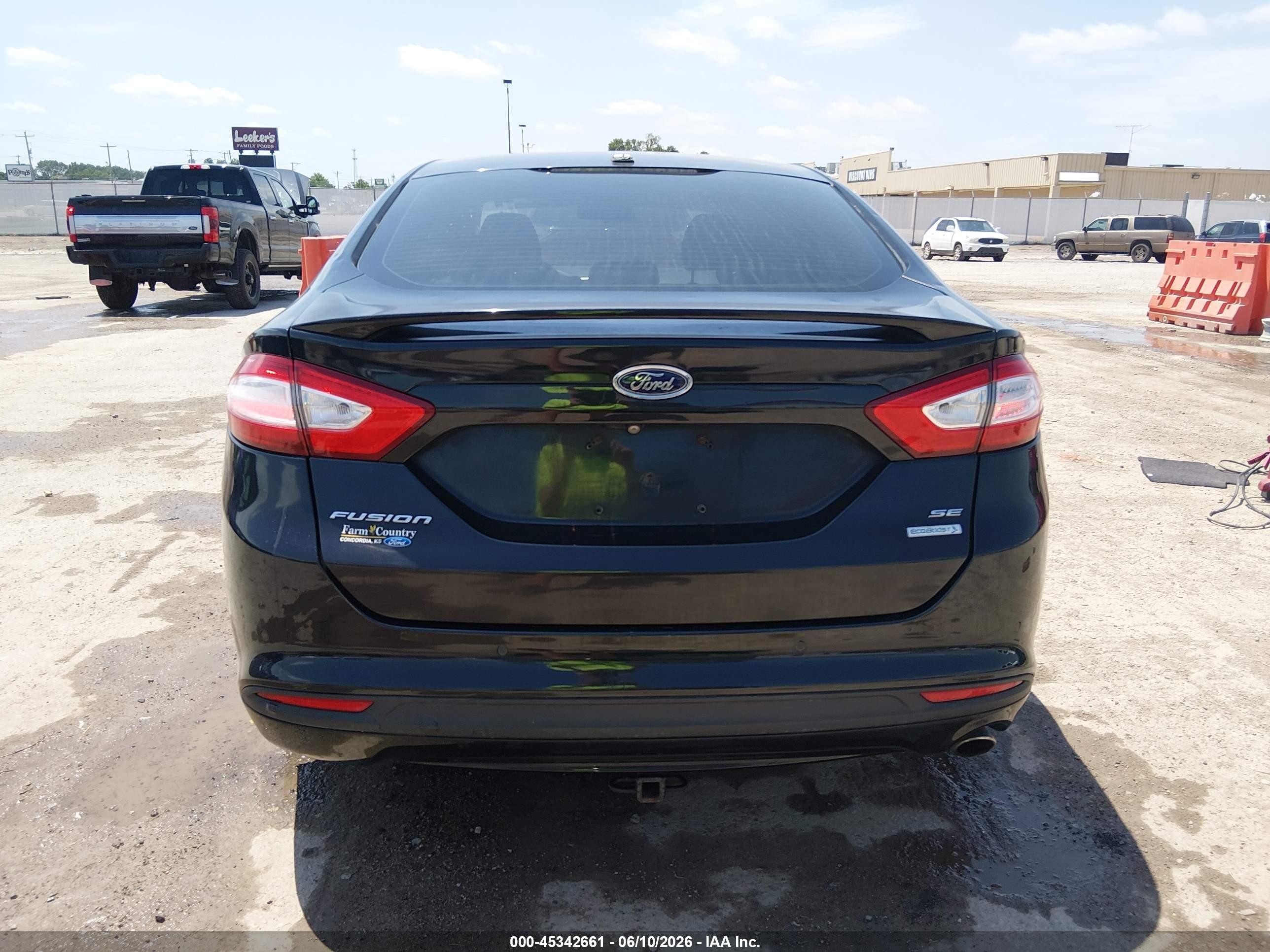 2014 Ford Fusion Se Black vin: 3FA6P0HD0ER392374