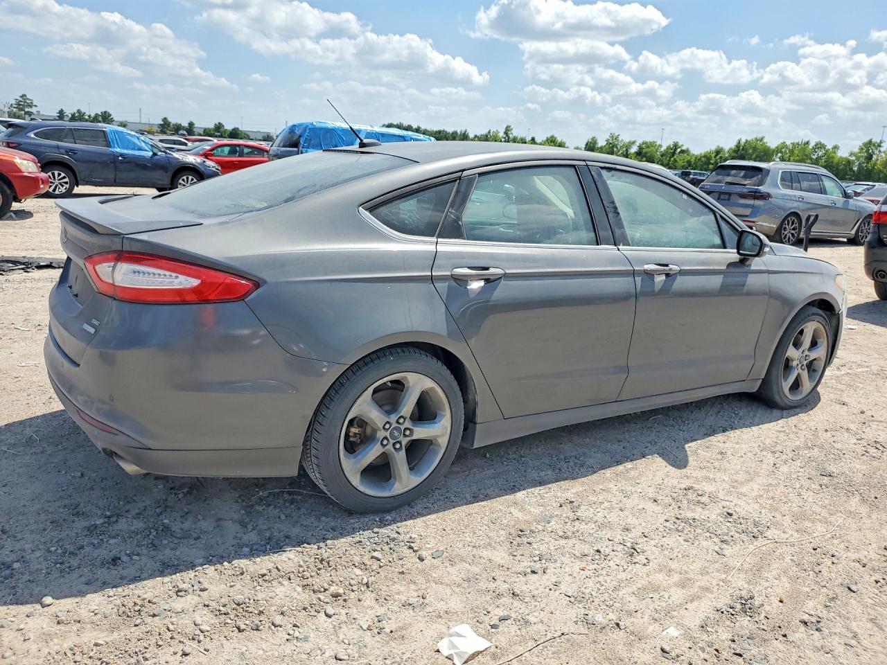 2015 Ford Fusion Se Gray vin: 3FA6P0HD0FR132249