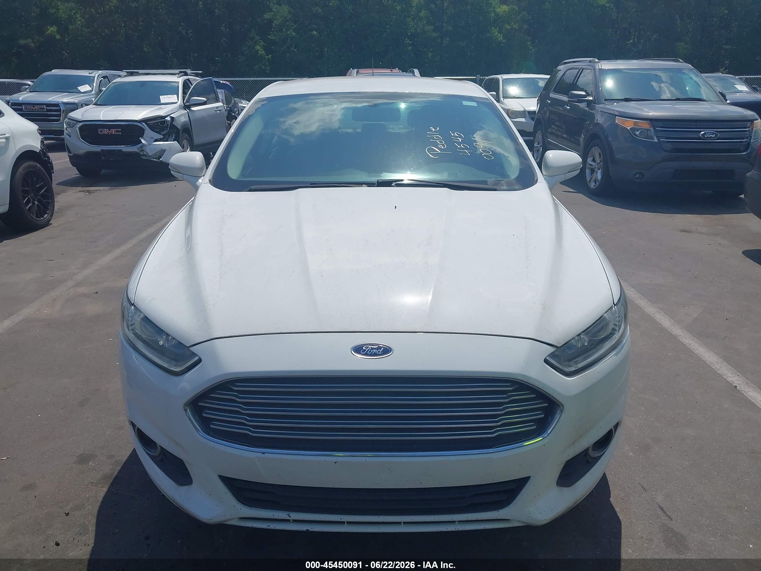 2015 Ford Fusion Se White vin: 3FA6P0HD0FR139573