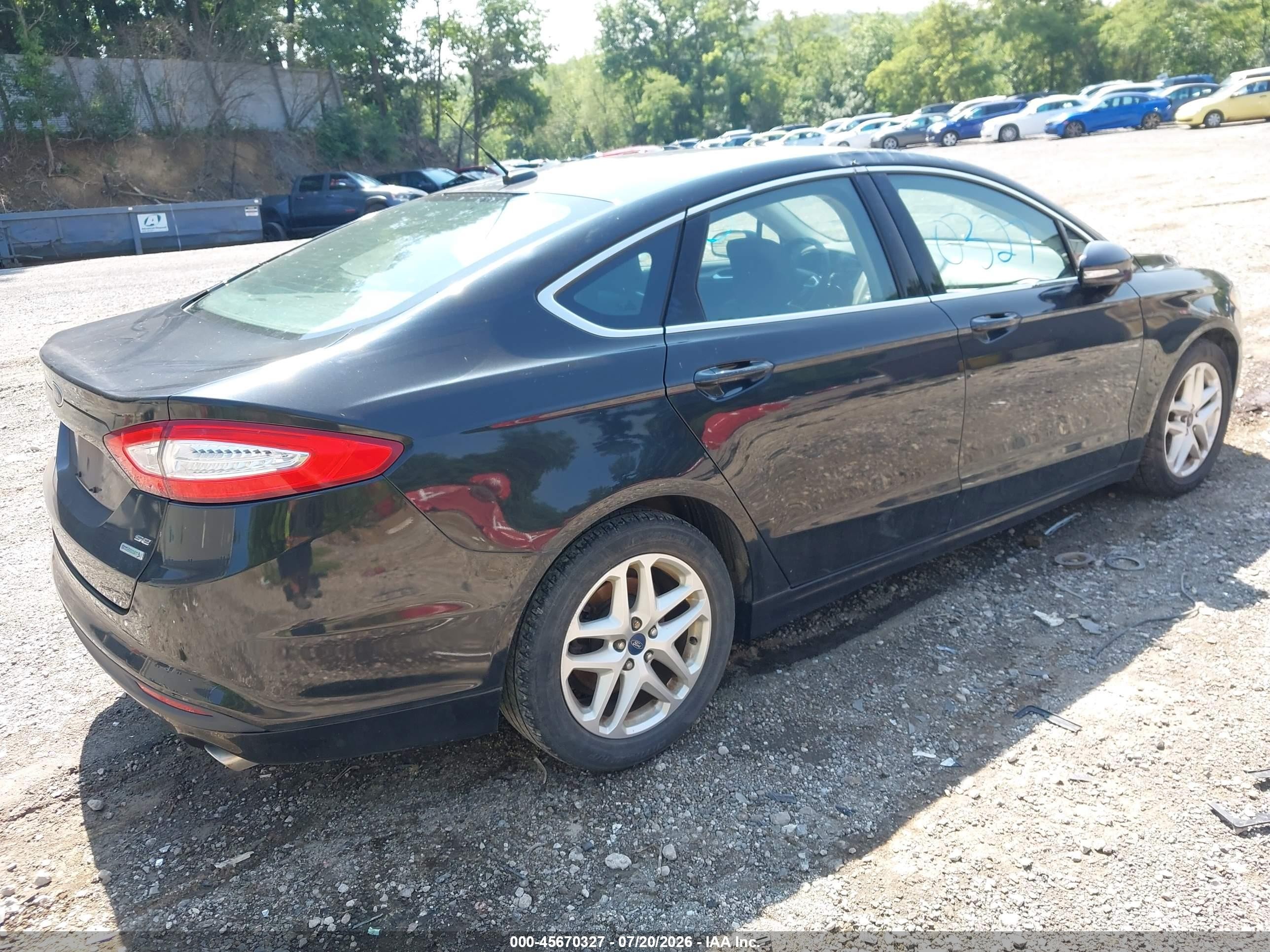 2015 Ford Fusion Se Black vin: 3FA6P0HD0FR172489