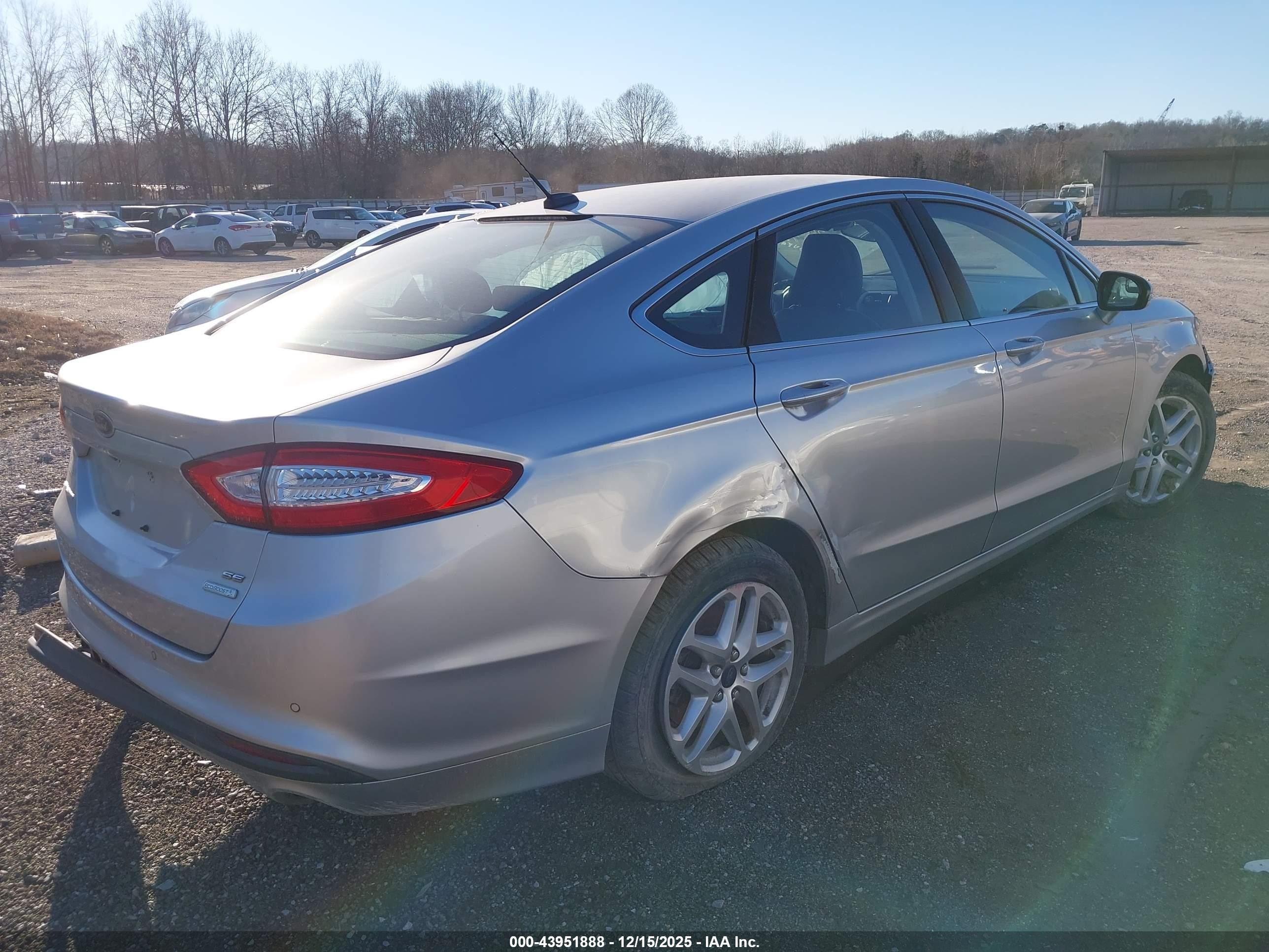 2015 Ford Fusion Se Silver vin: 3FA6P0HD0FR177238