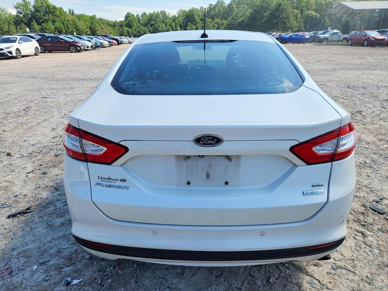 2015 Ford Fusion Se White vin: 3FA6P0HD0FR203580