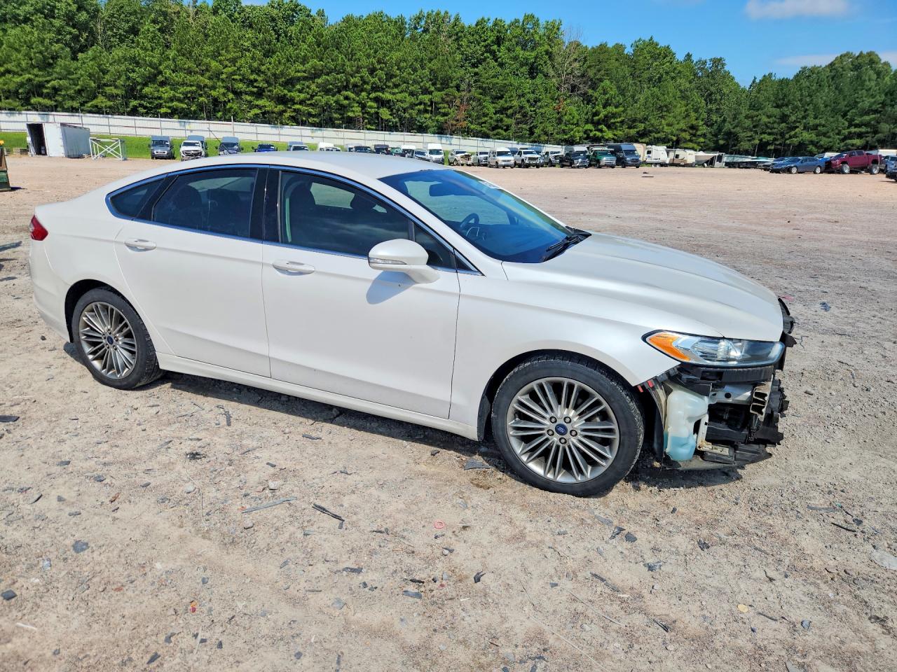 2015 Ford Fusion Se White vin: 3FA6P0HD0FR203580
