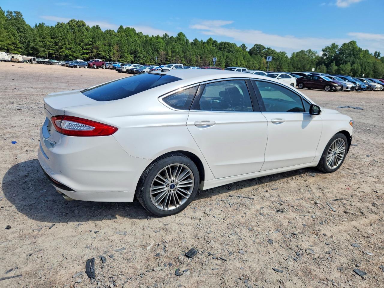 2015 Ford Fusion Se White vin: 3FA6P0HD0FR203580