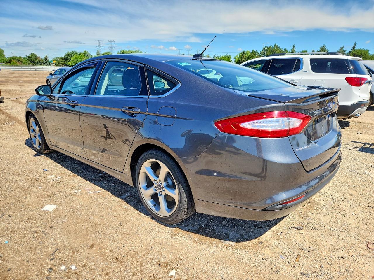 2015 Ford Fusion Se Gray vin: 3FA6P0HD0FR211954