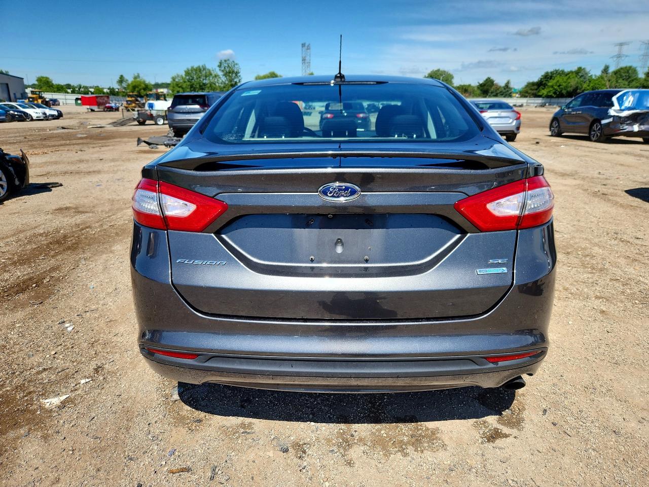 2015 Ford Fusion Se Gray vin: 3FA6P0HD0FR211954