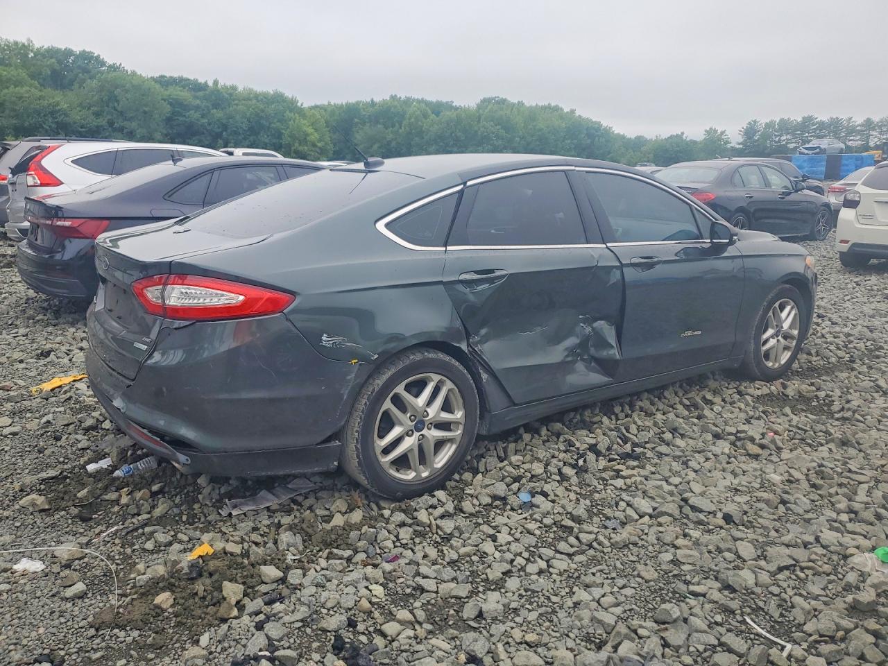 2015 Ford Fusion Se Gray vin: 3FA6P0HD0FR214840
