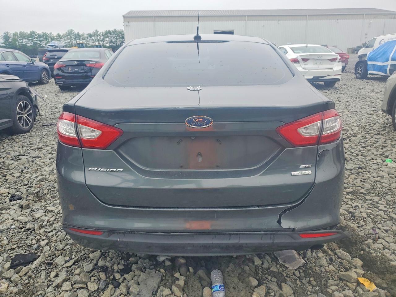 2015 Ford Fusion Se Gray vin: 3FA6P0HD0FR214840