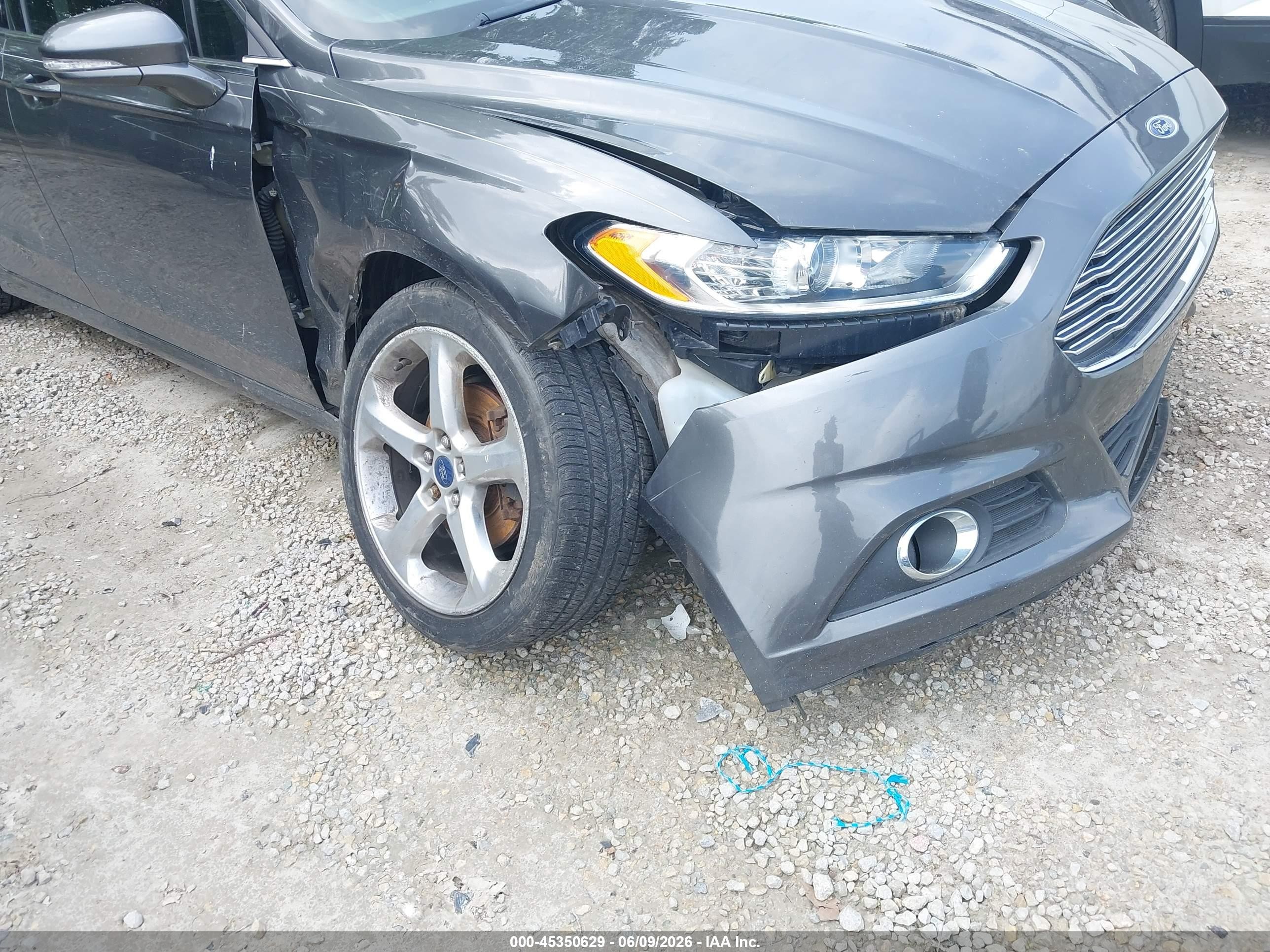 2015 Ford Fusion Se Gray vin: 3FA6P0HD0FR236885