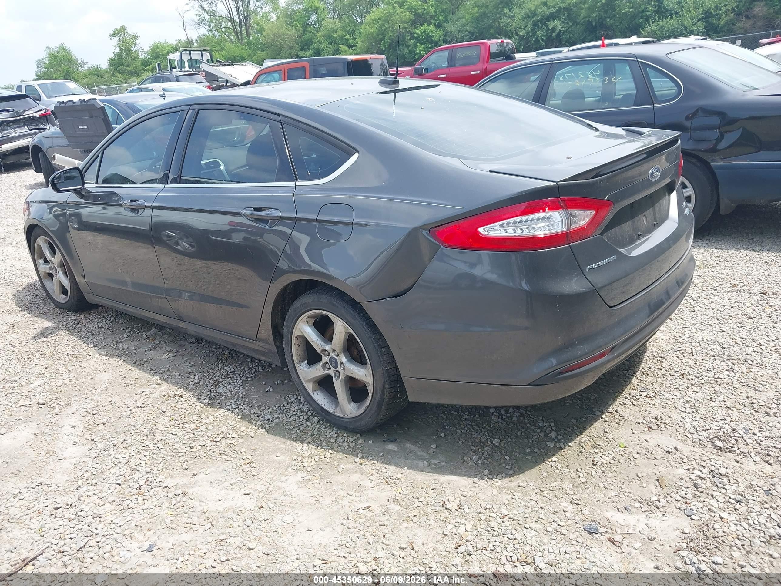 2015 Ford Fusion Se Gray vin: 3FA6P0HD0FR236885