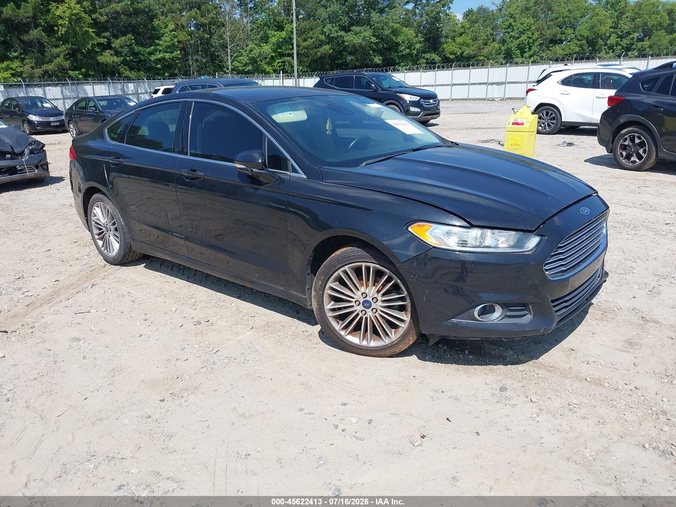 2015 Ford Fusion Se Black vin: 3FA6P0HD0FR249524