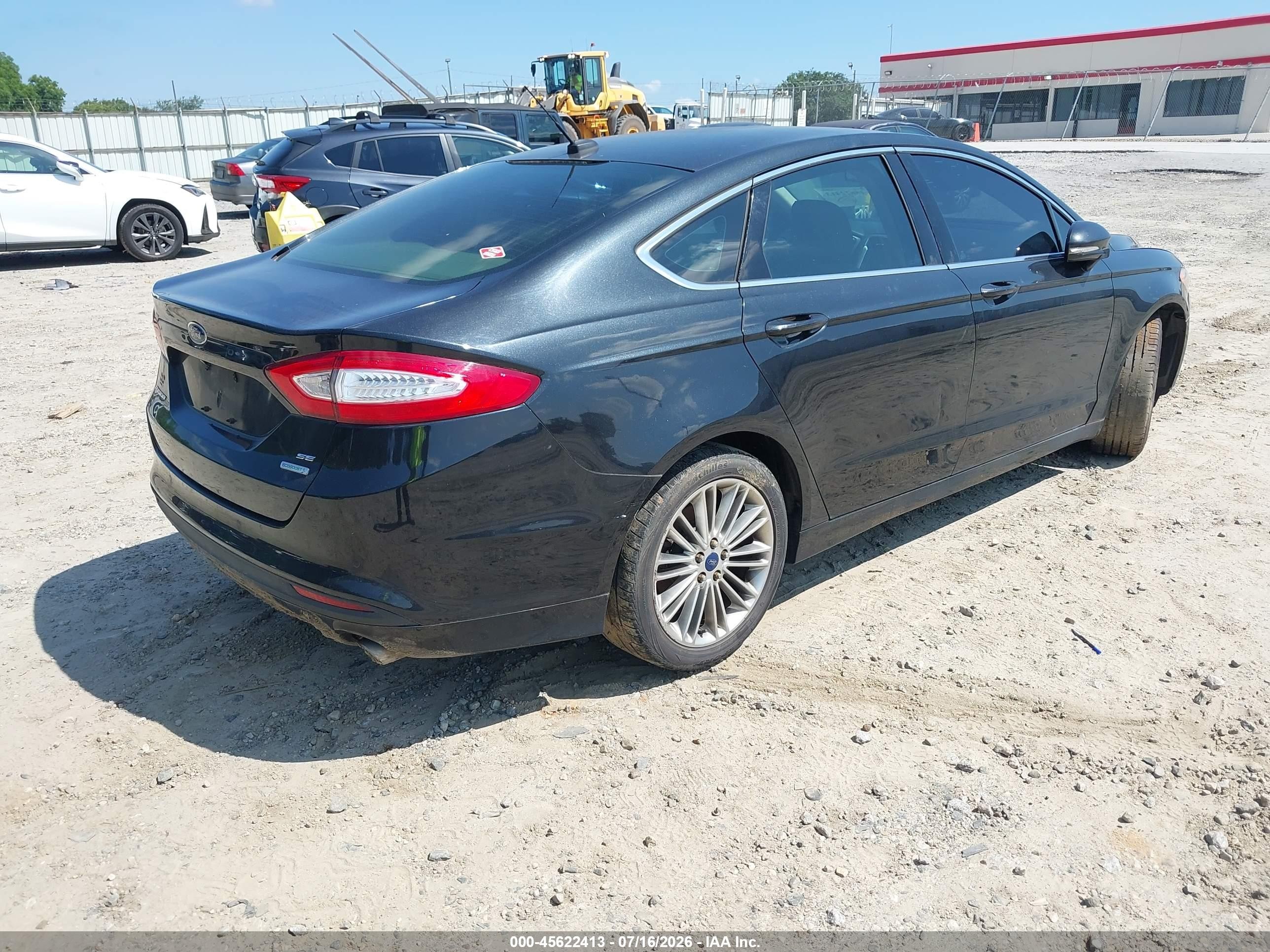2015 Ford Fusion Se Black vin: 3FA6P0HD0FR249524