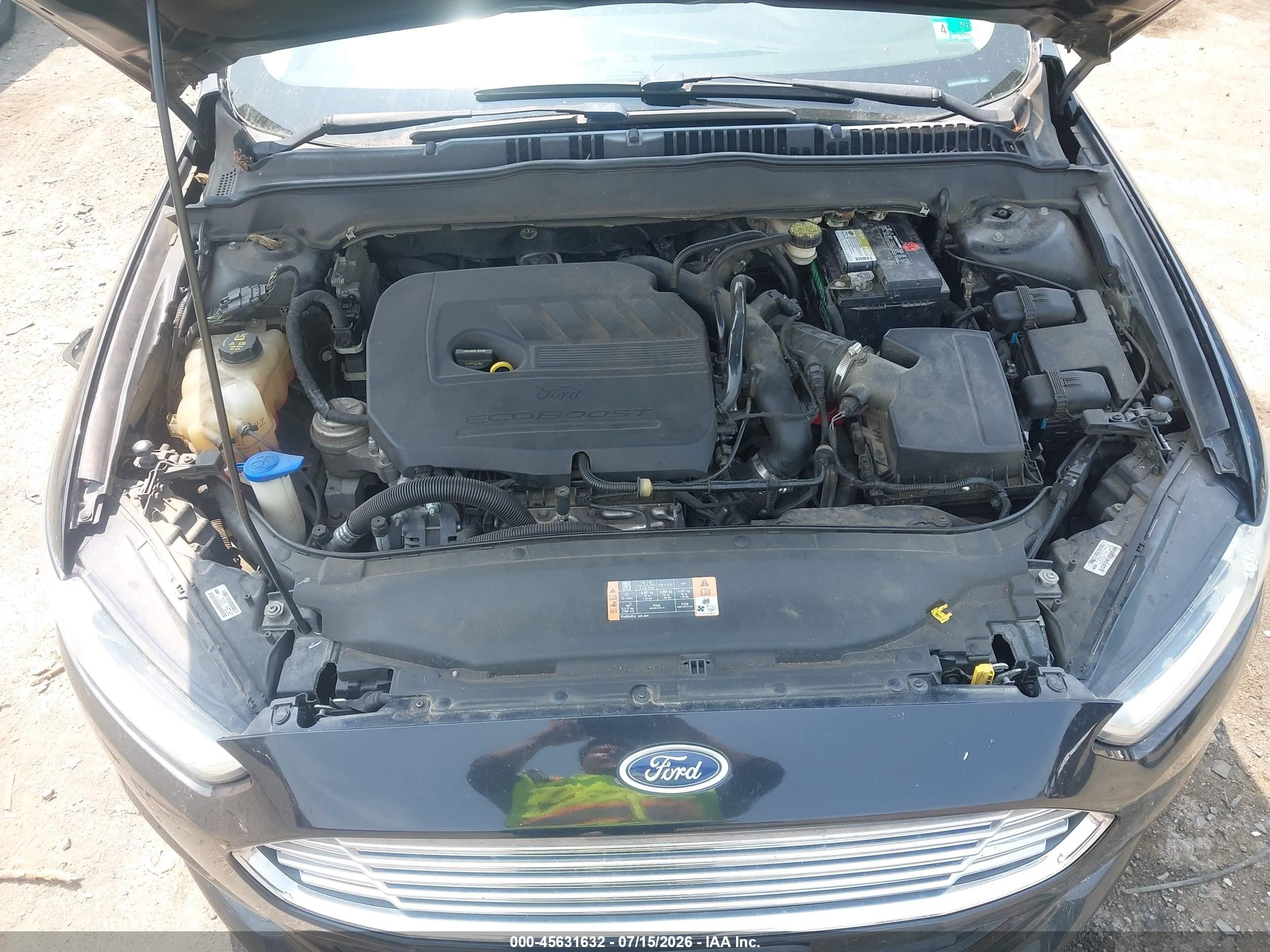2015 Ford Fusion Se Черный vin: 3FA6P0HD0FR255565
