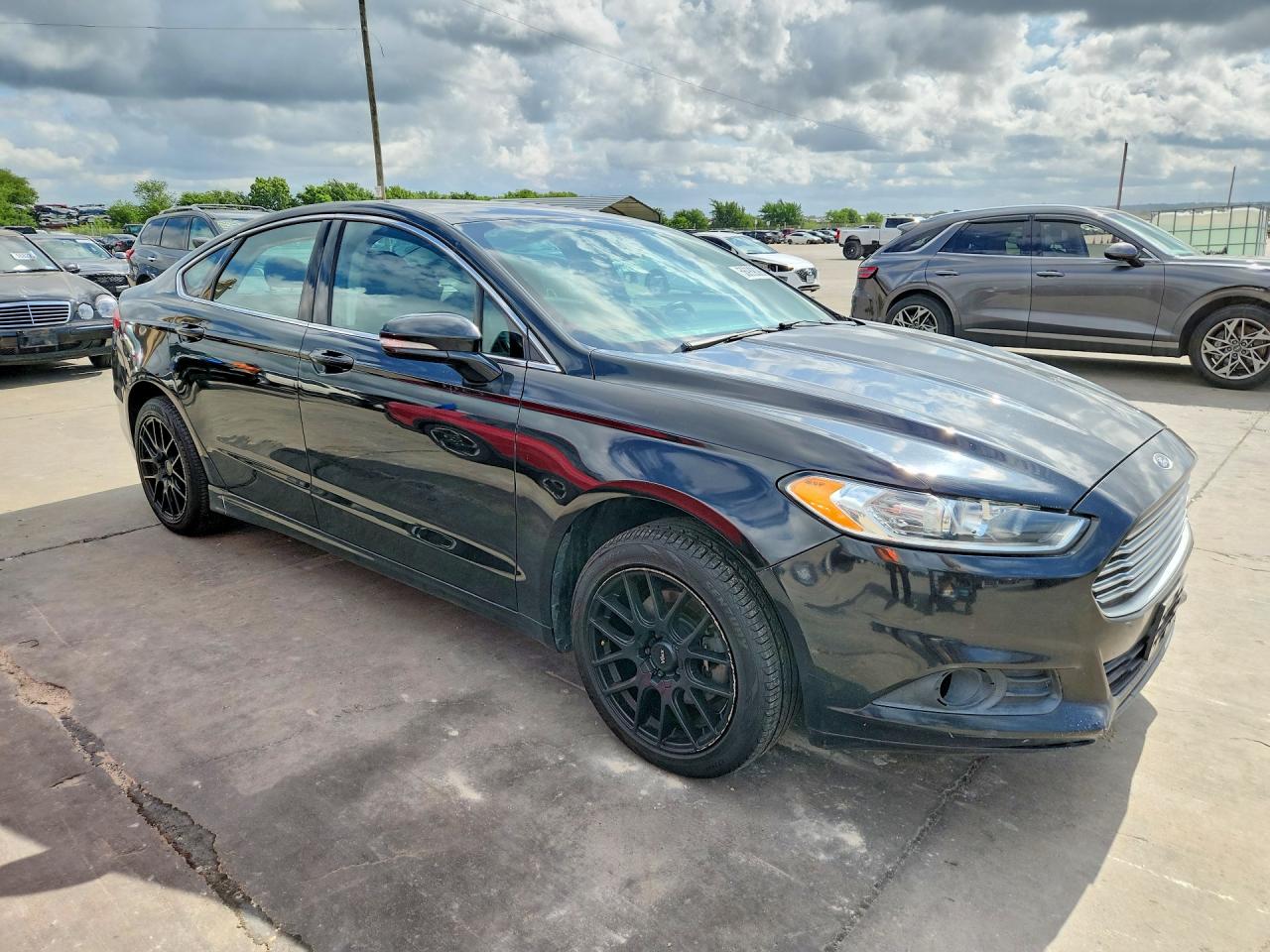 2015 Ford Fusion Se Black vin: 3FA6P0HD0FR258658