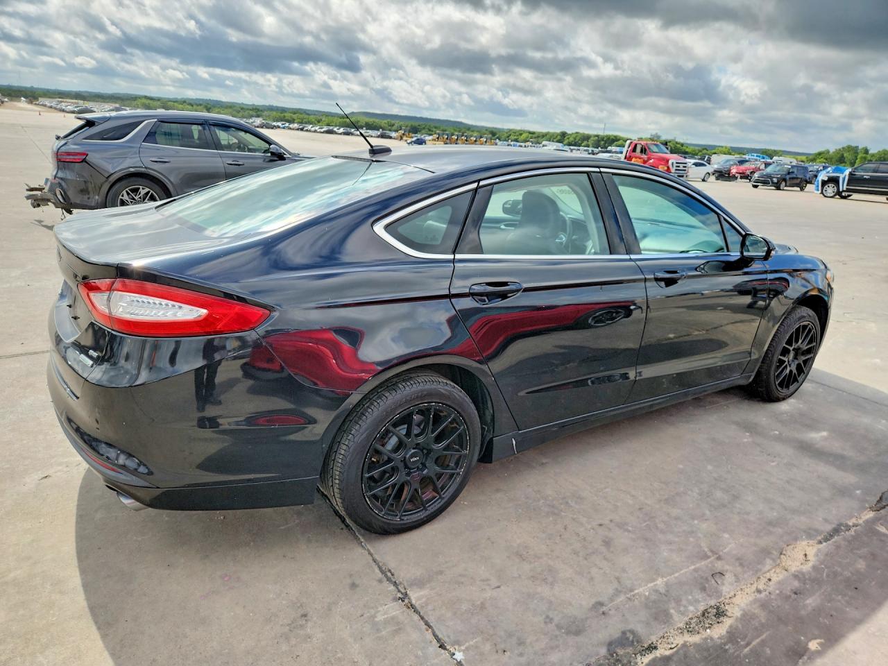 2015 Ford Fusion Se Black vin: 3FA6P0HD0FR258658