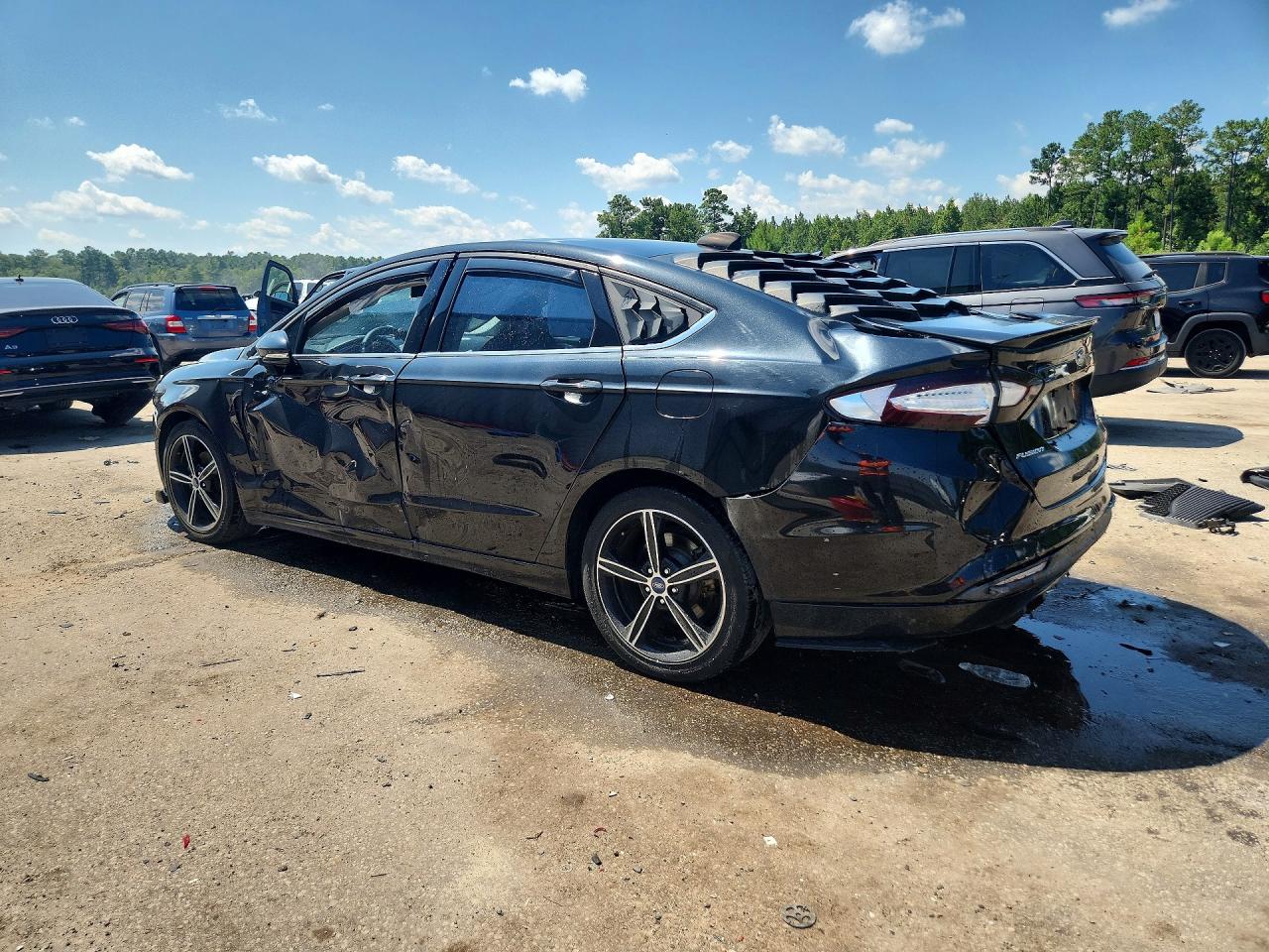 2015 Ford Fusion Se Black vin: 3FA6P0HD0FR261365