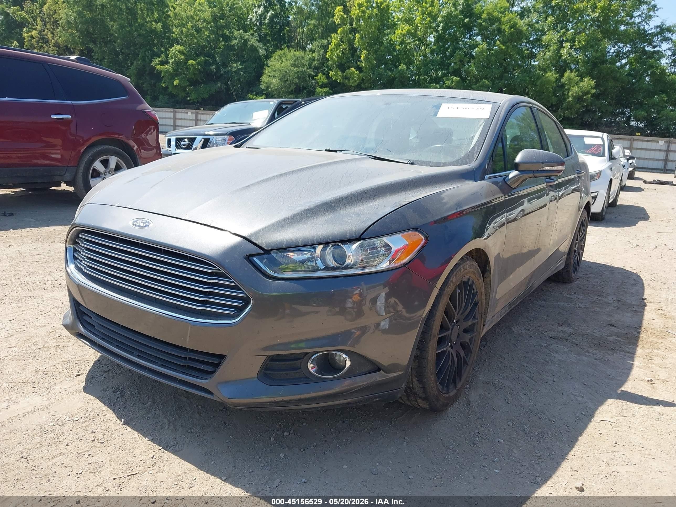 2015 Ford Fusion Se Gray vin: 3FA6P0HD0FR262984
