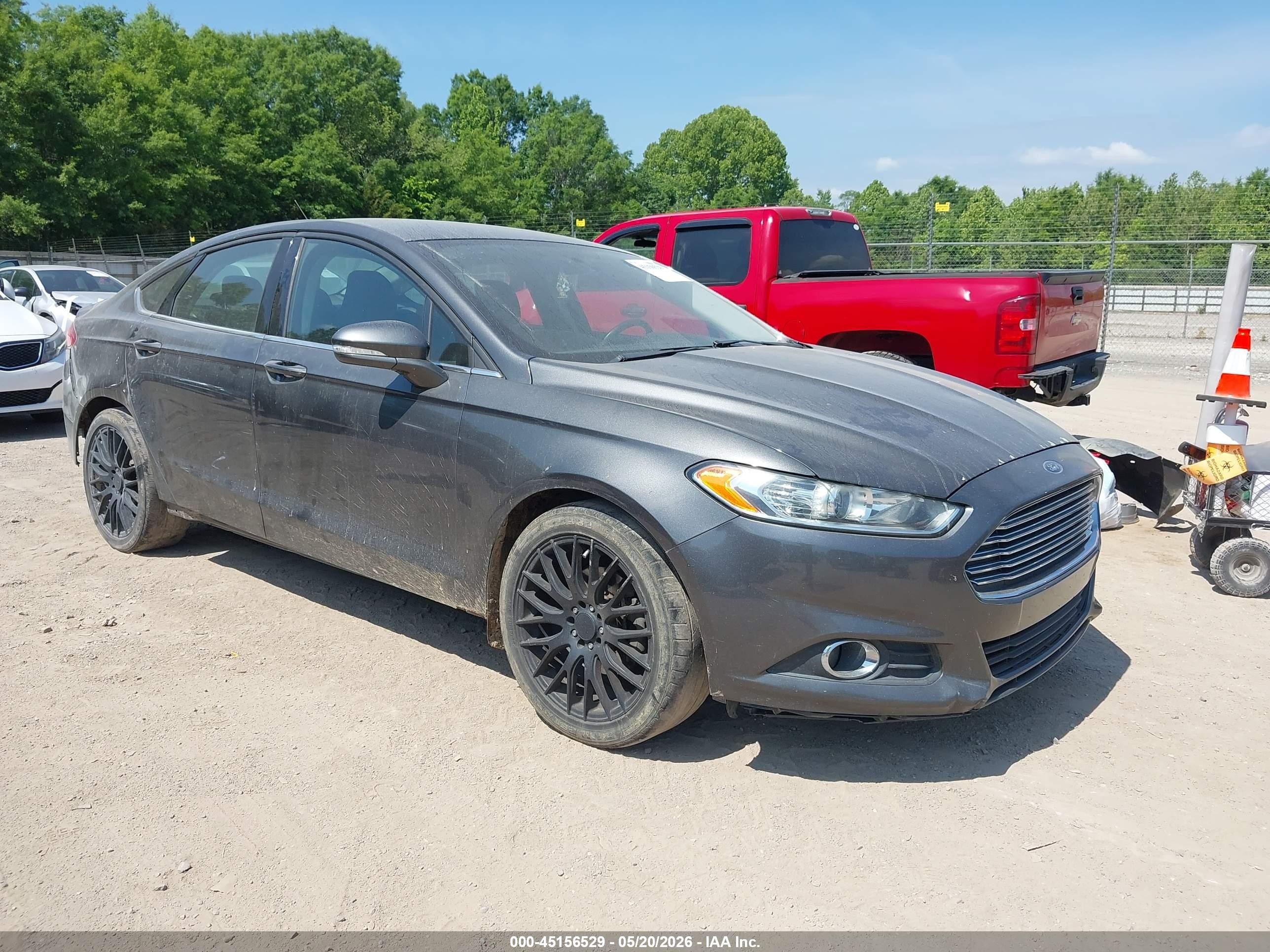 2015 Ford Fusion Se Gray vin: 3FA6P0HD0FR262984