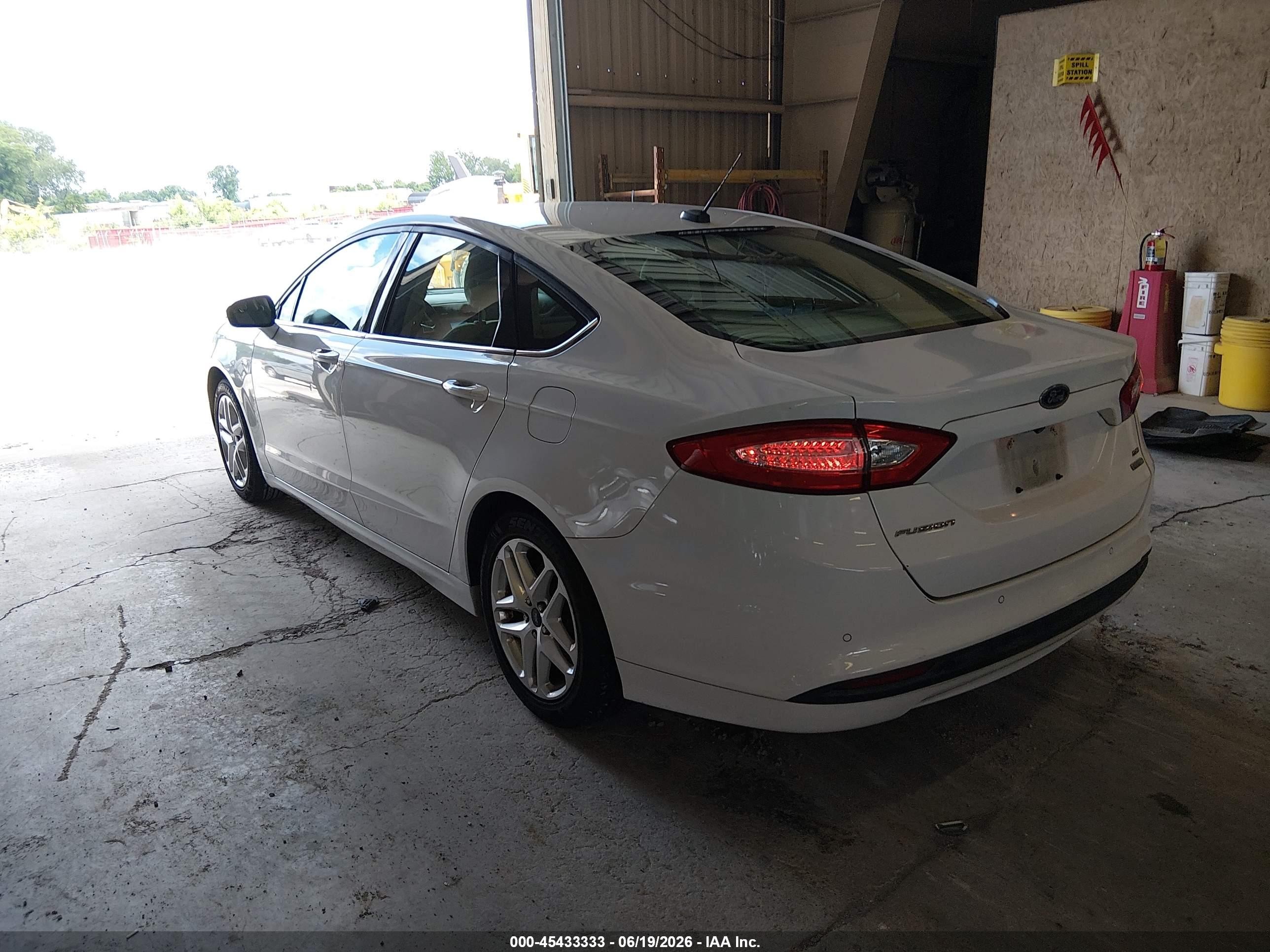 2015 Ford Fusion Se White vin: 3FA6P0HD0FR266551
