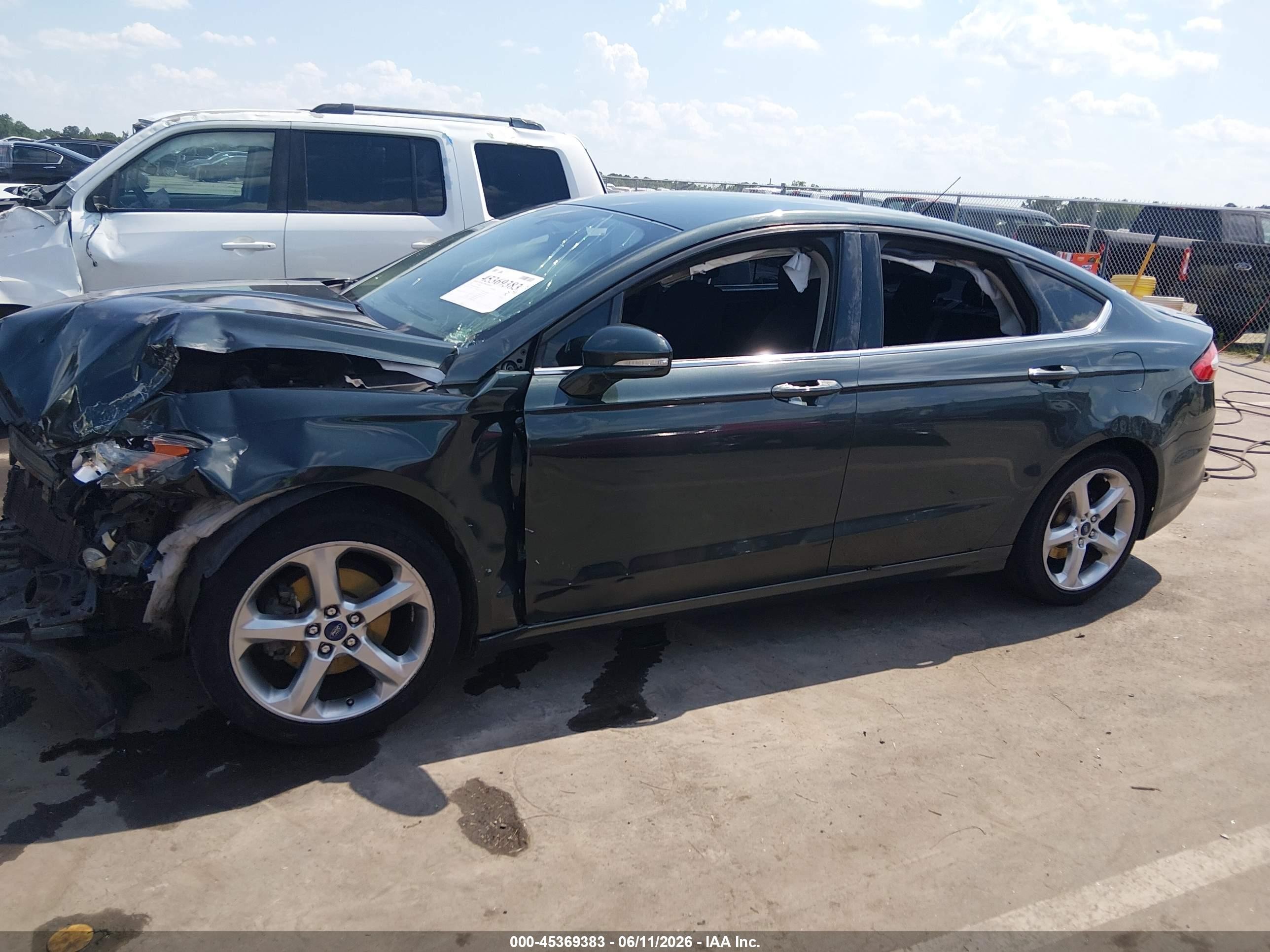 2015 Ford Fusion Se Gray vin: 3FA6P0HD0FR273838