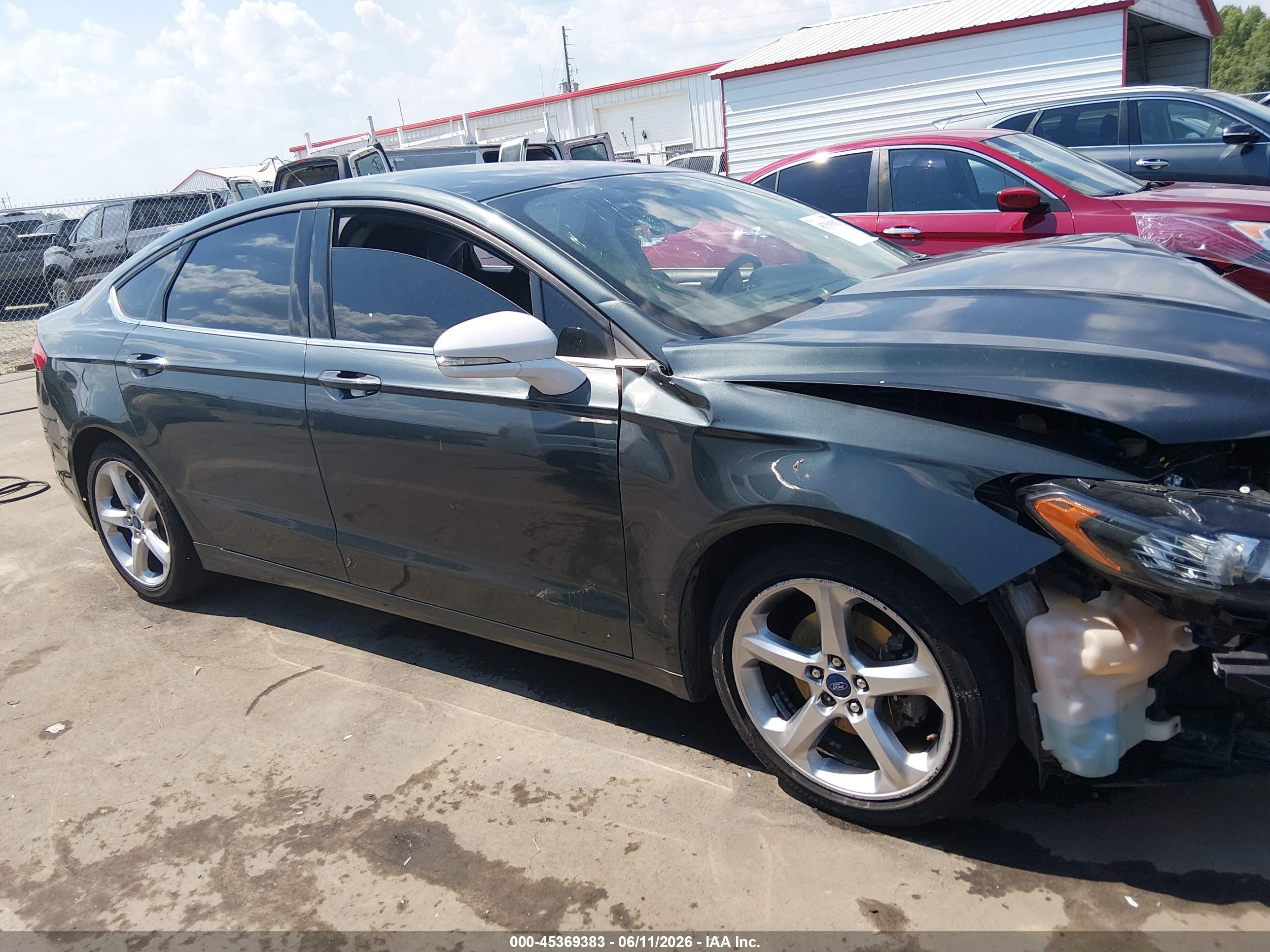 2015 Ford Fusion Se Gray vin: 3FA6P0HD0FR273838