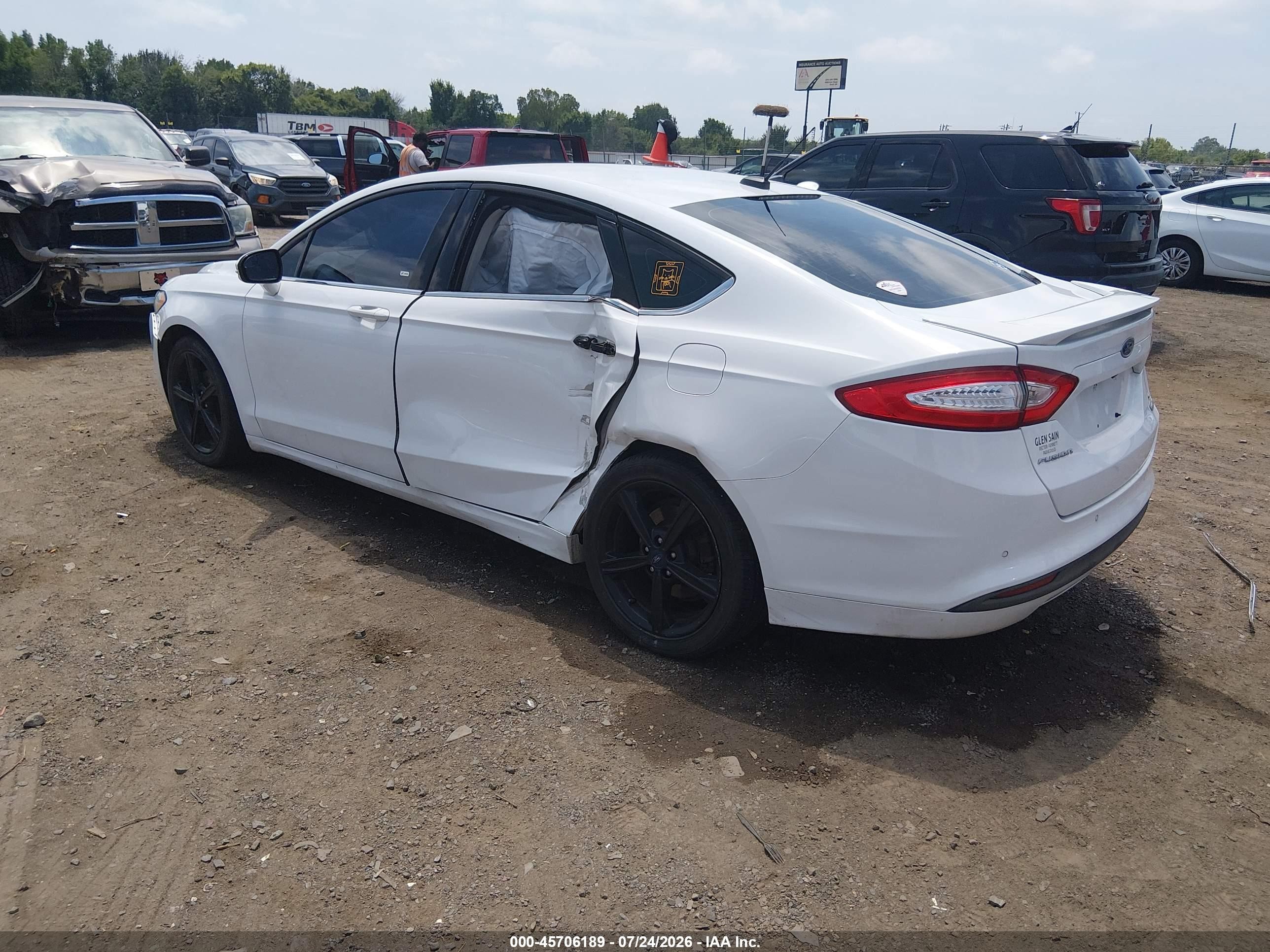 2016 Ford Fusion Se White vin: 3FA6P0HD0GR323879
