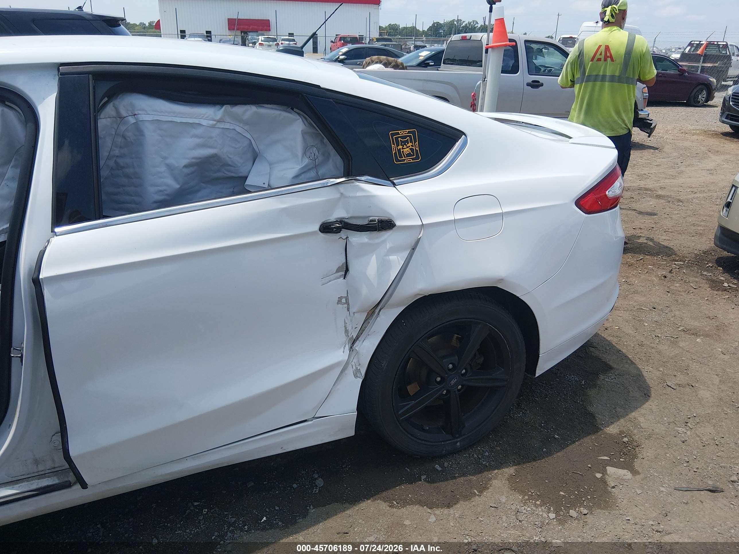2016 Ford Fusion Se White vin: 3FA6P0HD0GR323879