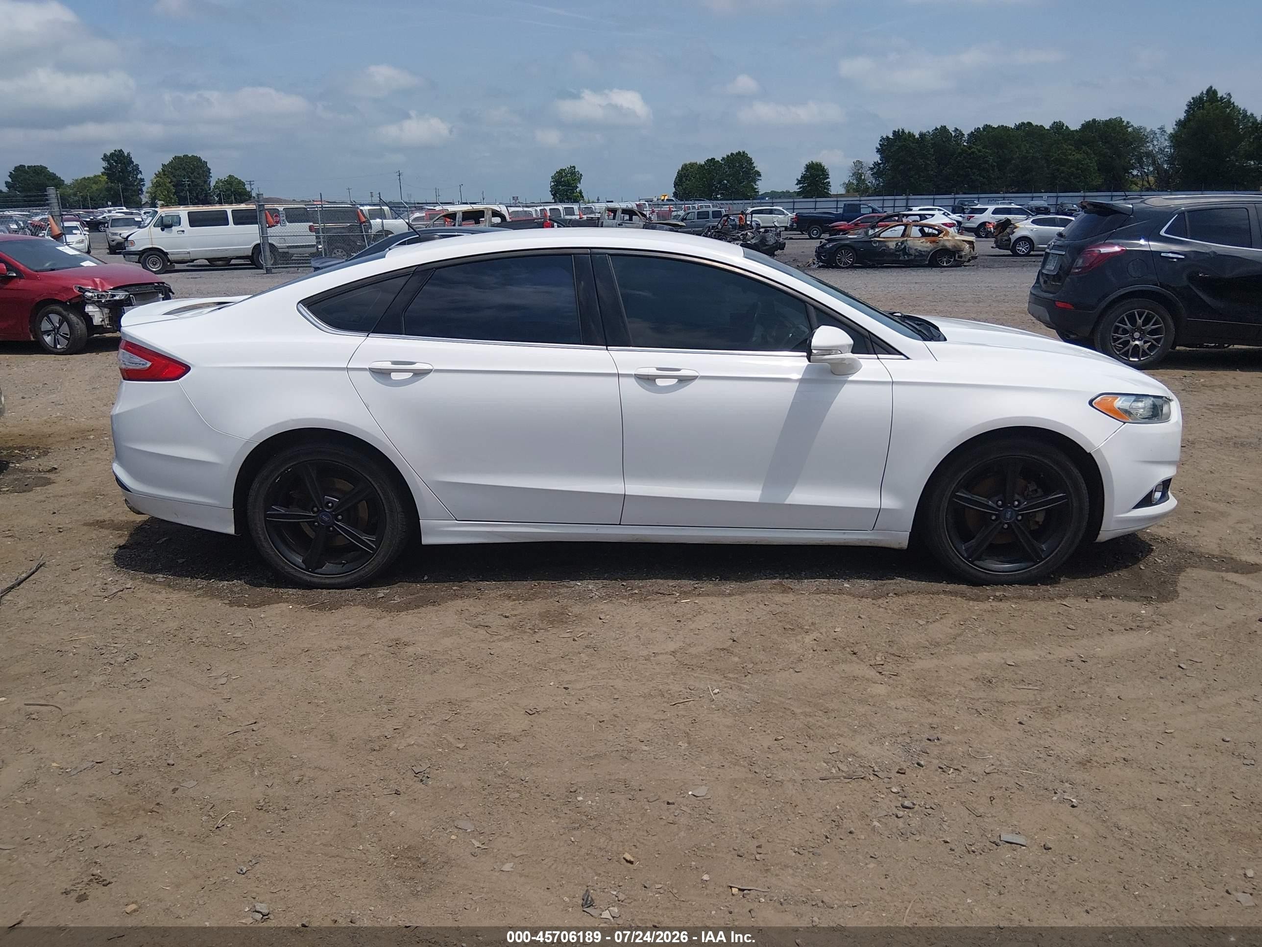 2016 Ford Fusion Se White vin: 3FA6P0HD0GR323879