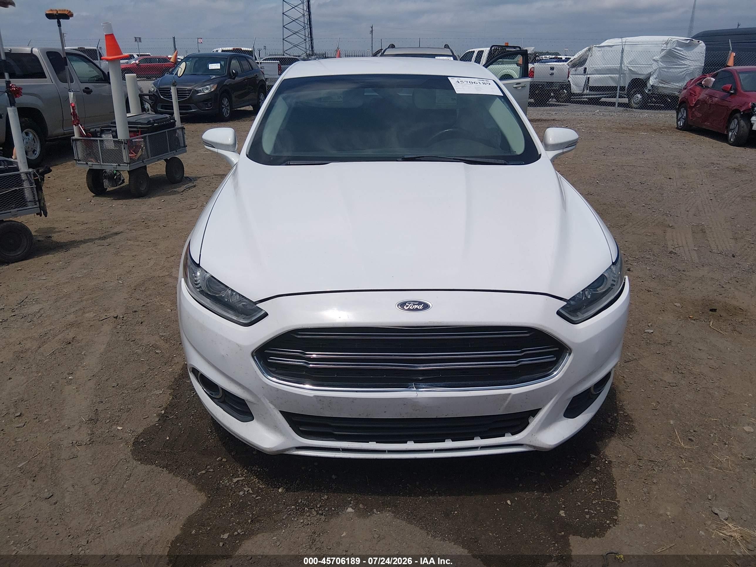 2016 Ford Fusion Se White vin: 3FA6P0HD0GR323879