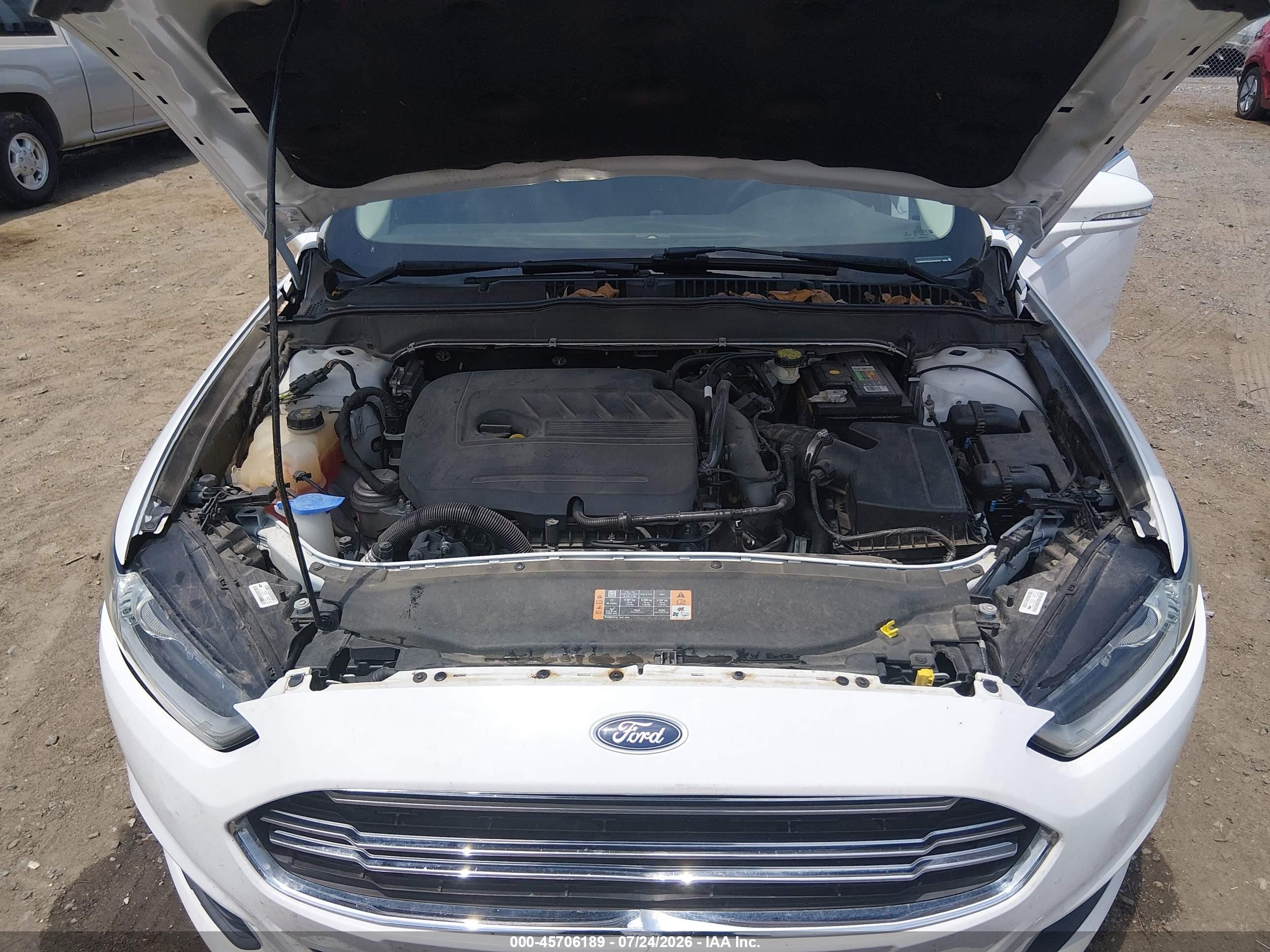2016 Ford Fusion Se White vin: 3FA6P0HD0GR323879