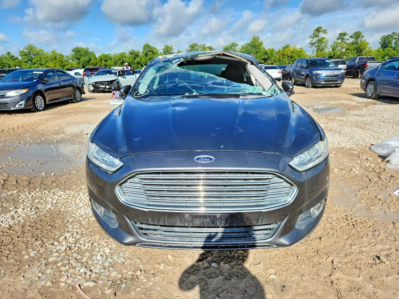 2016 Ford Fusion Se Gray vin: 3FA6P0HD0GR399098